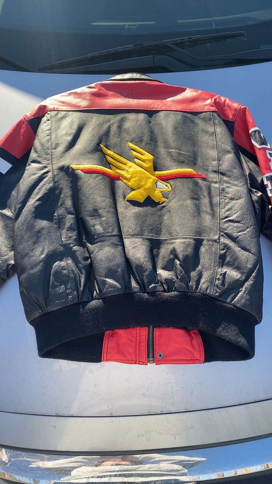 Excelled 1994 Winston cup series leather jacket with 5 autographs Size US L / EU 52-54 / 3 - 2 Thumbnail