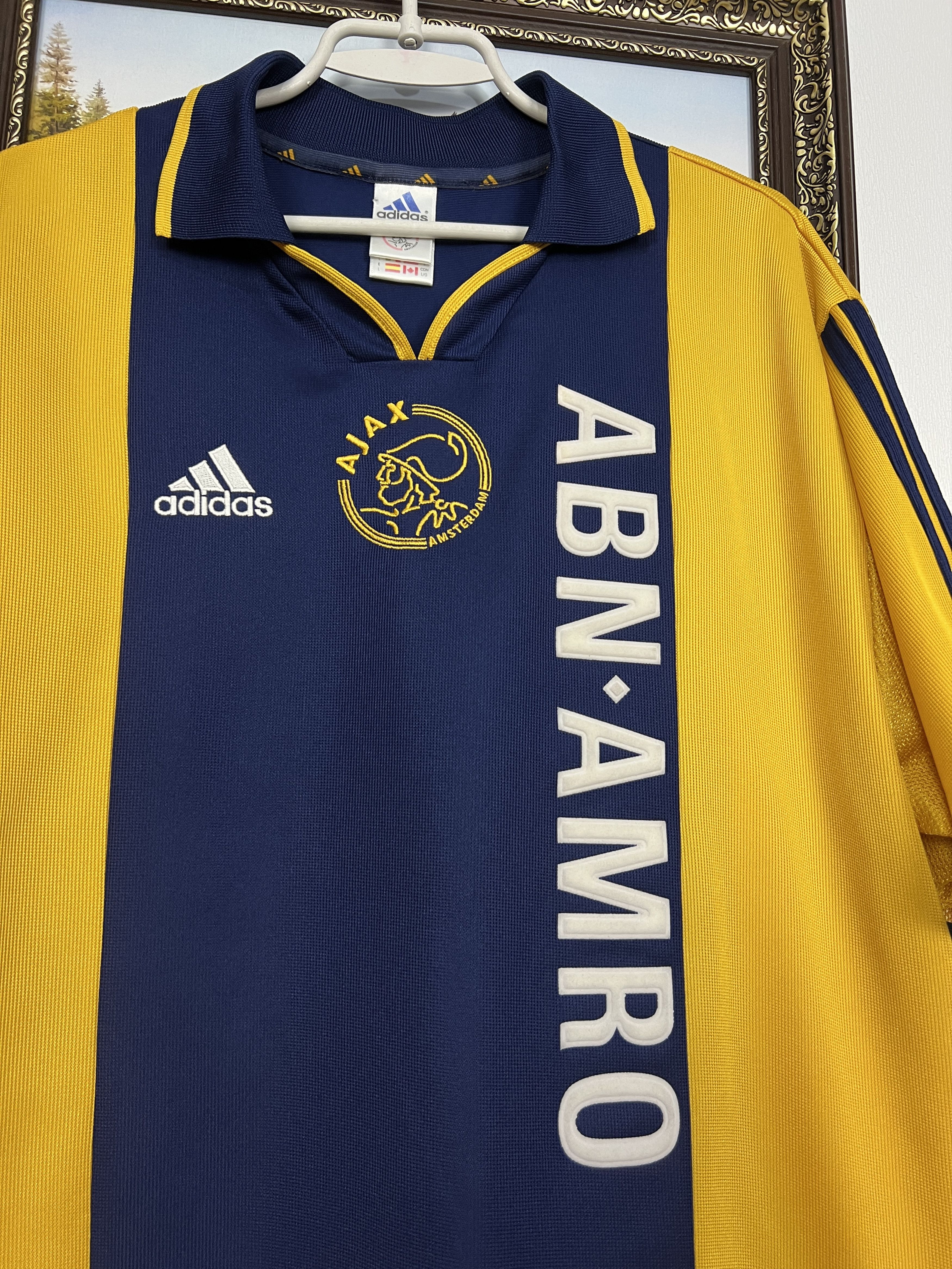Umbro Ajax Amsterdam football shirt 2000 Soccer Jersey Trikot Size US L / EU 52-54 / 3 - 3 Thumbnail