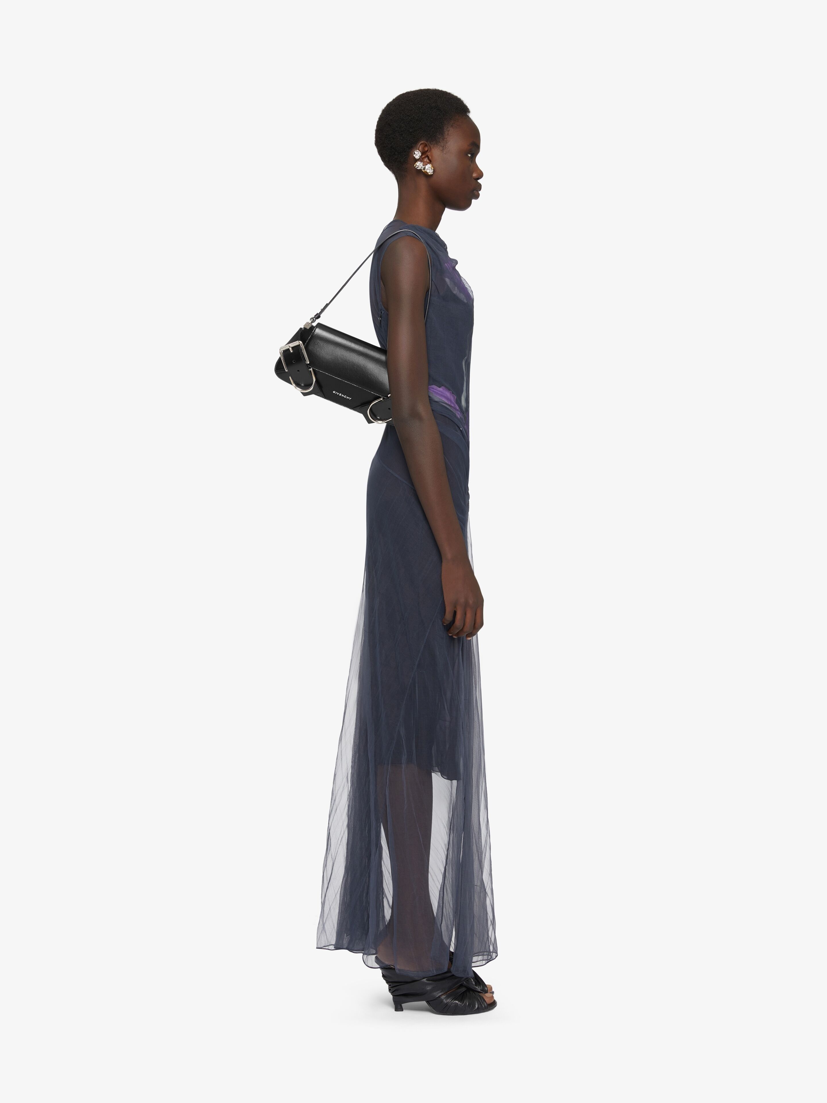 Givenchy o1w1db10825 Size: OS / Voyou Shoulder Flap Bag in Black Size ONE SIZE - 3 Thumbnail