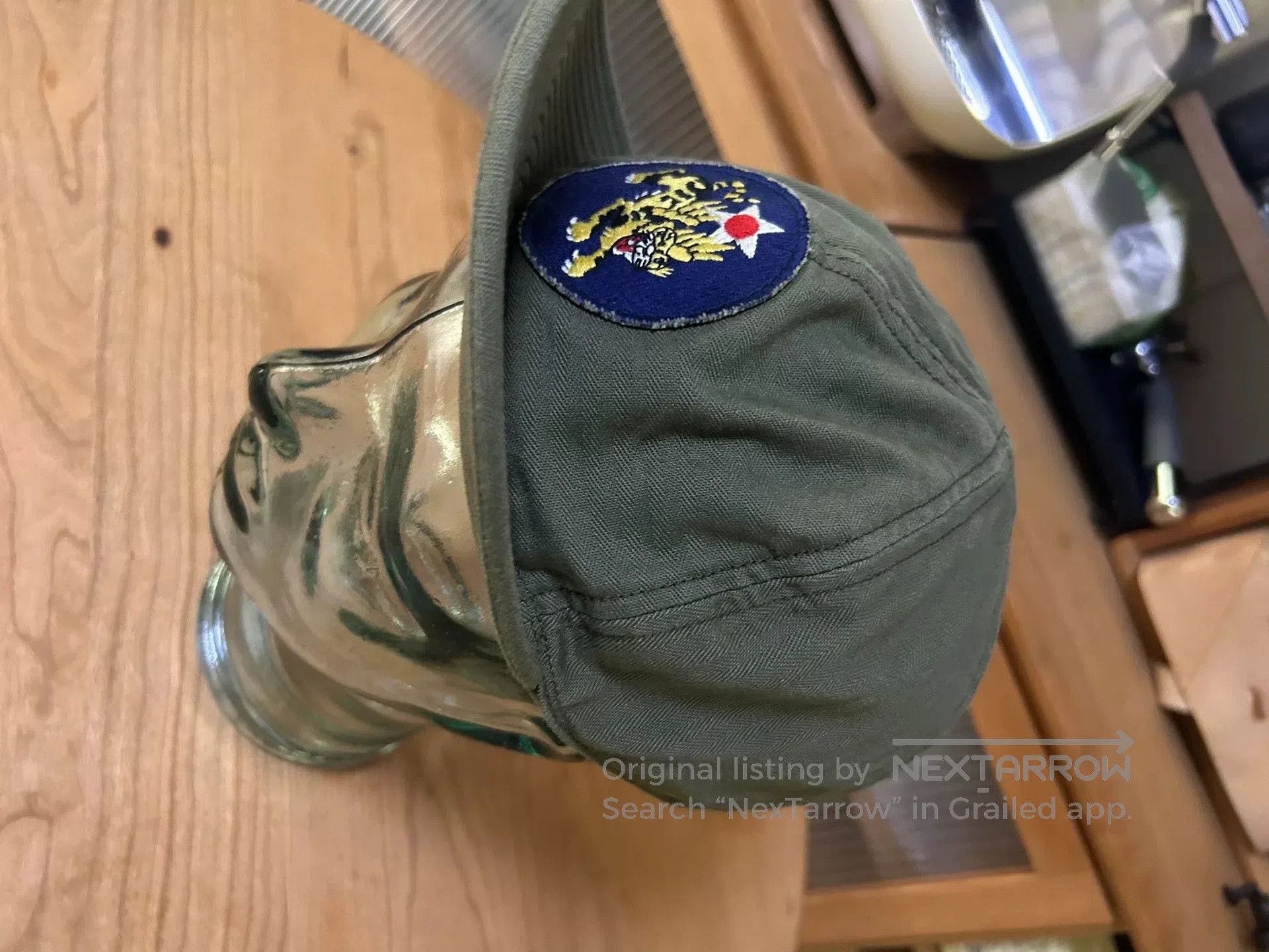 The Real McCoy's real mccoy's olive green military cap. Size ONE SIZE - 3 Thumbnail