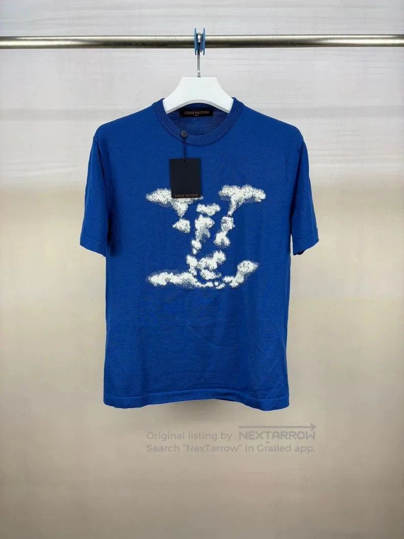 Louis Vuitton Louis Vuitton Blue Cloud Print Knit Tee. Size US M / EU 48-50 / 2 - 1 Thumbnail