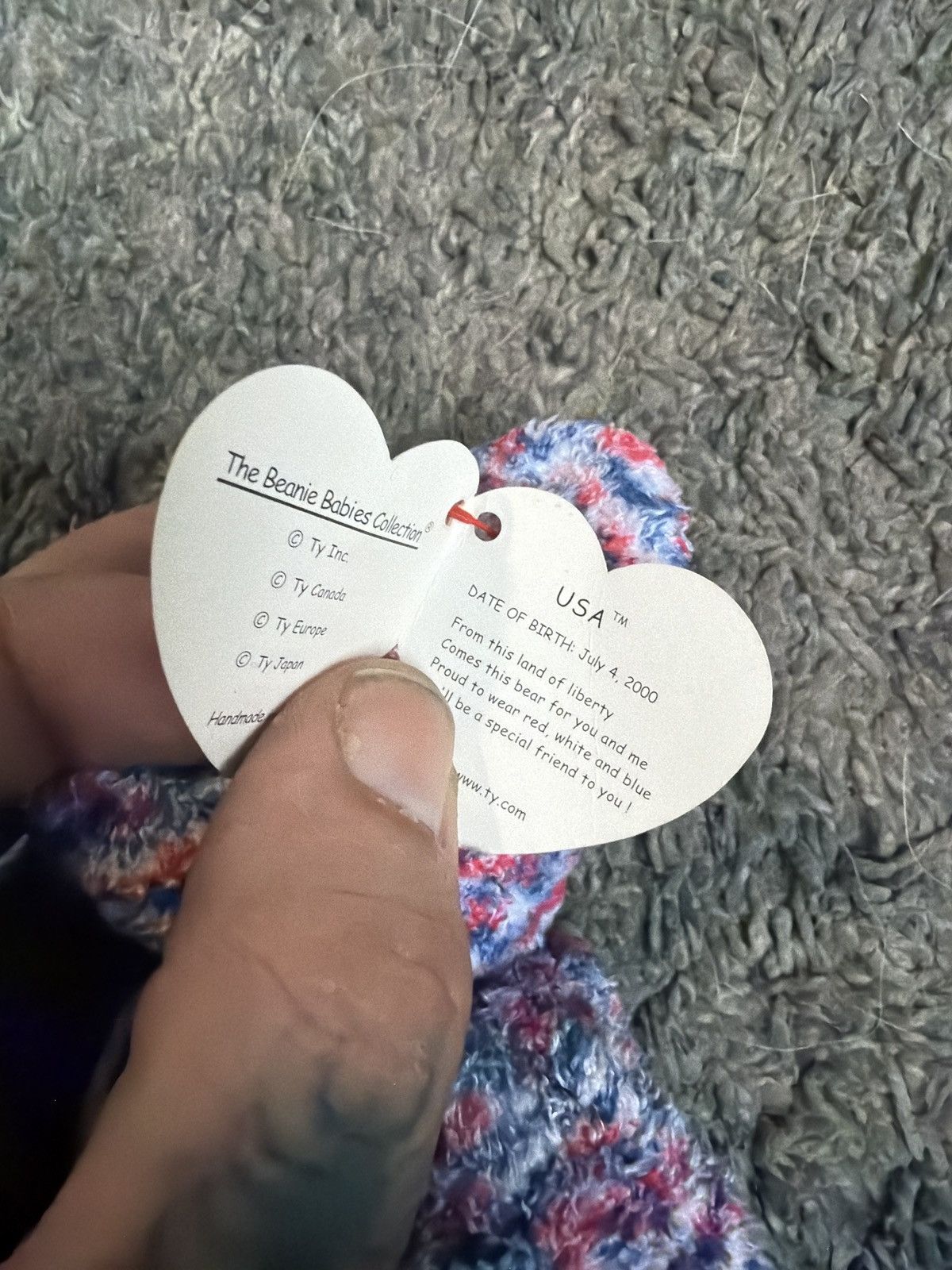 Vintage 2000 Ty USA Beanie Baby Size ONE SIZE - 4 Thumbnail
