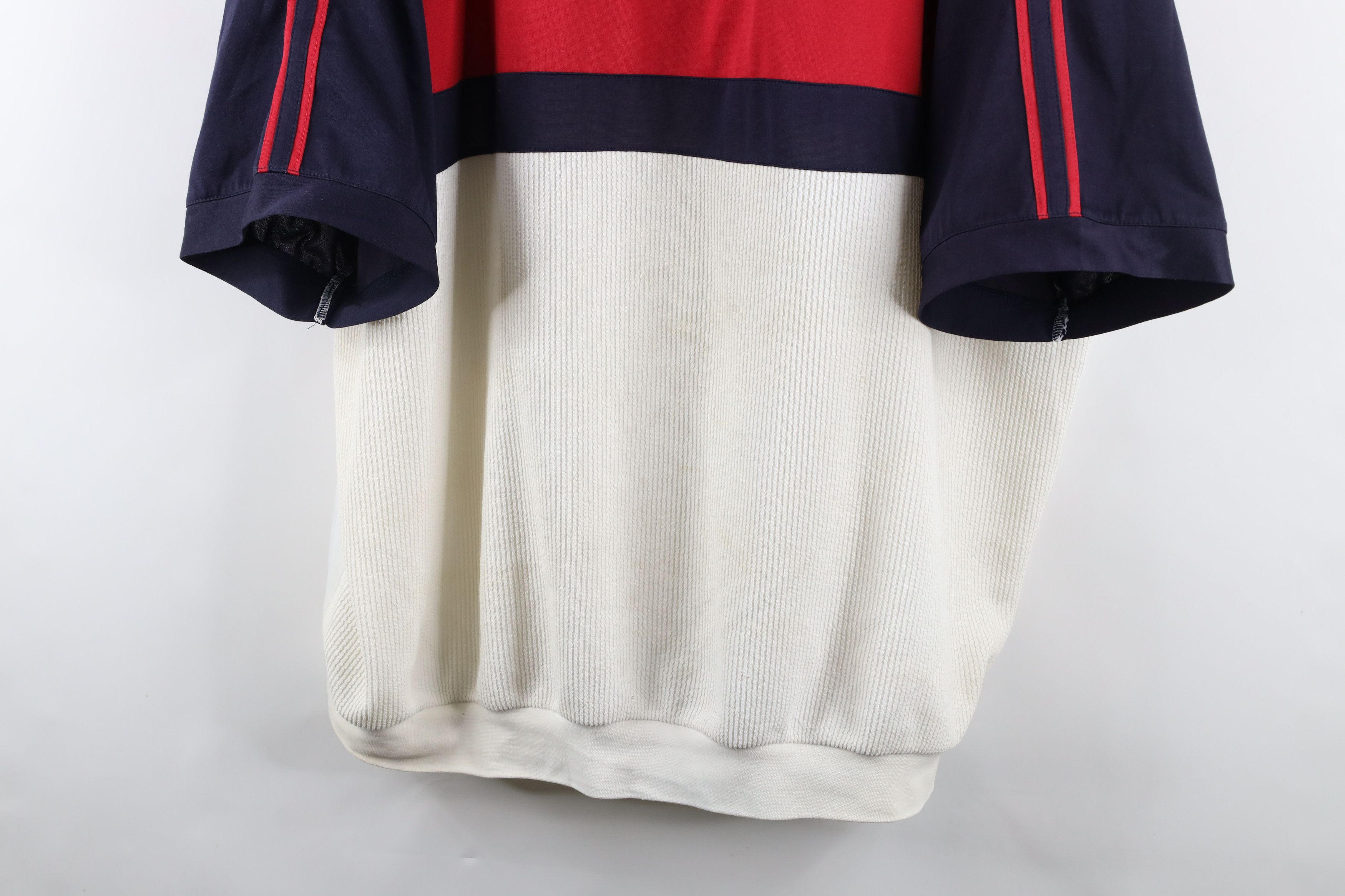 Vintage Vintage 90s Streetwear Block Ribbed Knit Pullover Polo Shirt Size US XXL / EU 58 / 5 - 3 Thumbnail