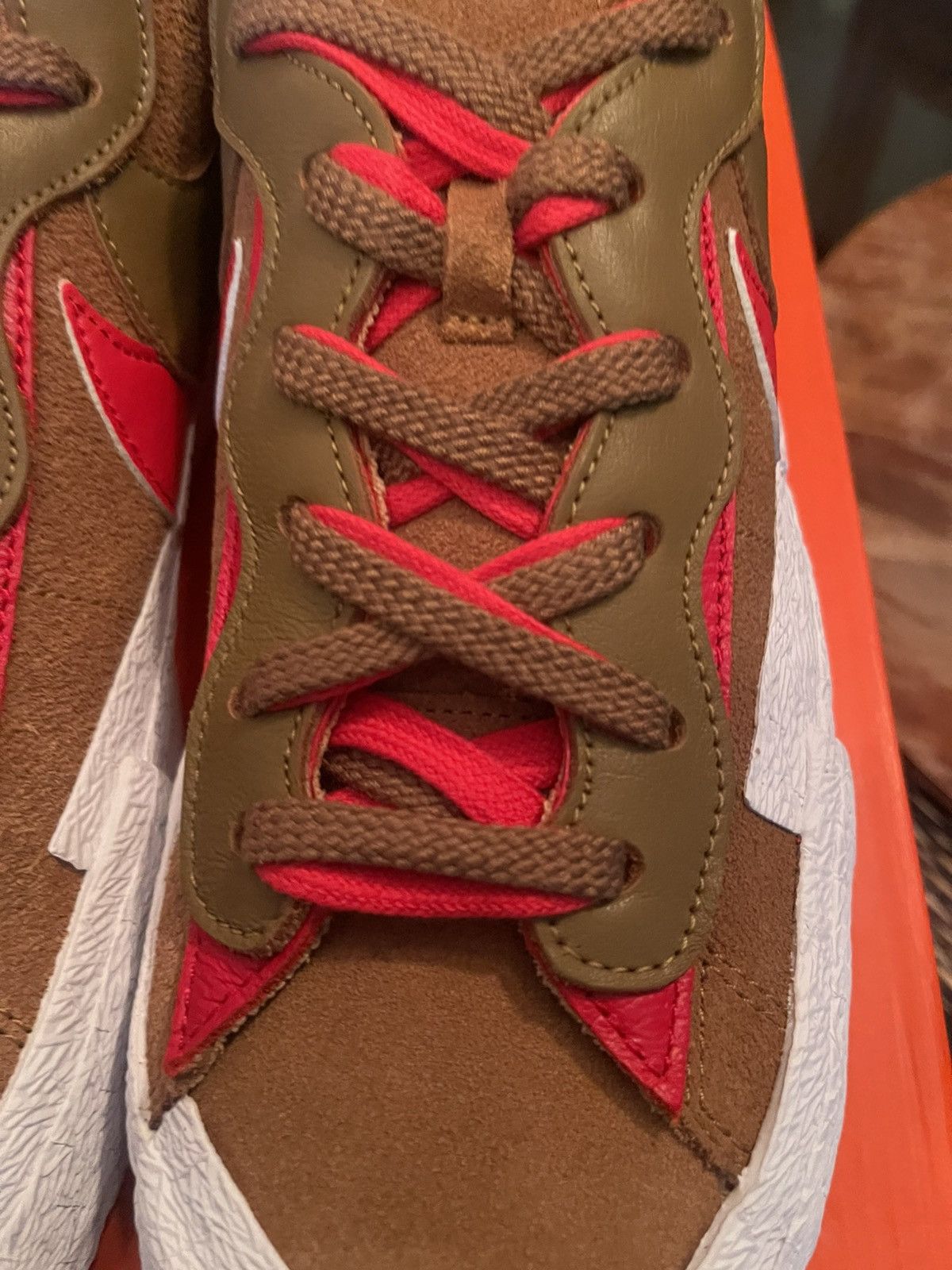 Nike × Sacai Nike x Sacai Blazer Low “British Tan” Size US 12 / EU 45 - 9 Thumbnail