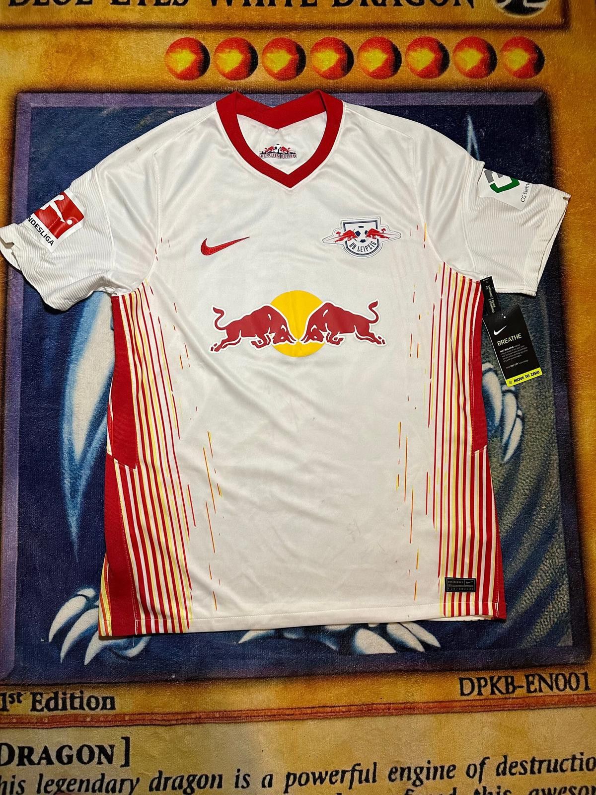 Nike Autographed RB Leipzig 2023 Soccer Jersey #14 Adams Size ONE SIZE - 2 Thumbnail