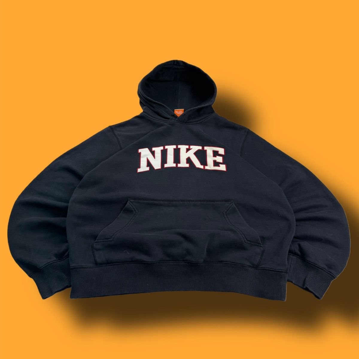 Nike × Vintage NIKE VINTAGE CENTER LOGO OVERSIZE BOXY HOODIE Size US S / EU 44-46 / 1 - 1 Thumbnail