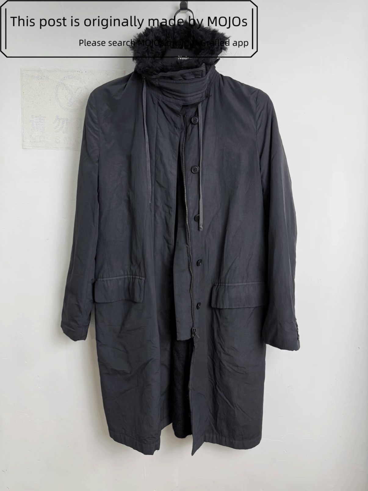 Helmut Lang Sz 40 Helmut Lang 99AW Fur Neck Parkas mojos16441215 Size US M / EU 48-50 / 2 - 1 Thumbnail