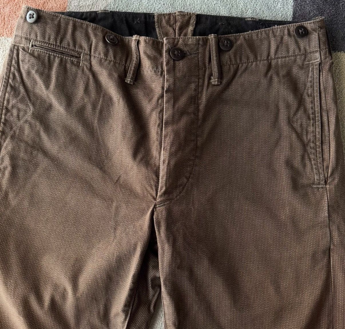 RRL Ralph Lauren Ralph Lauren Double RL RRL Brown Striped Casual Pants K22 Size US 30 / EU 46 - 7 Thumbnail