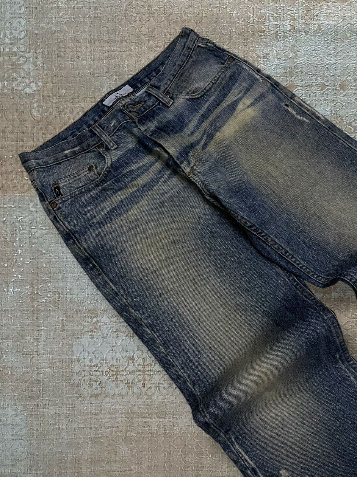 Armani Exchange Vintage 1990s Designer Armani Exchange Distressed Denim Size US 30 / EU 46 - 7 Thumbnail