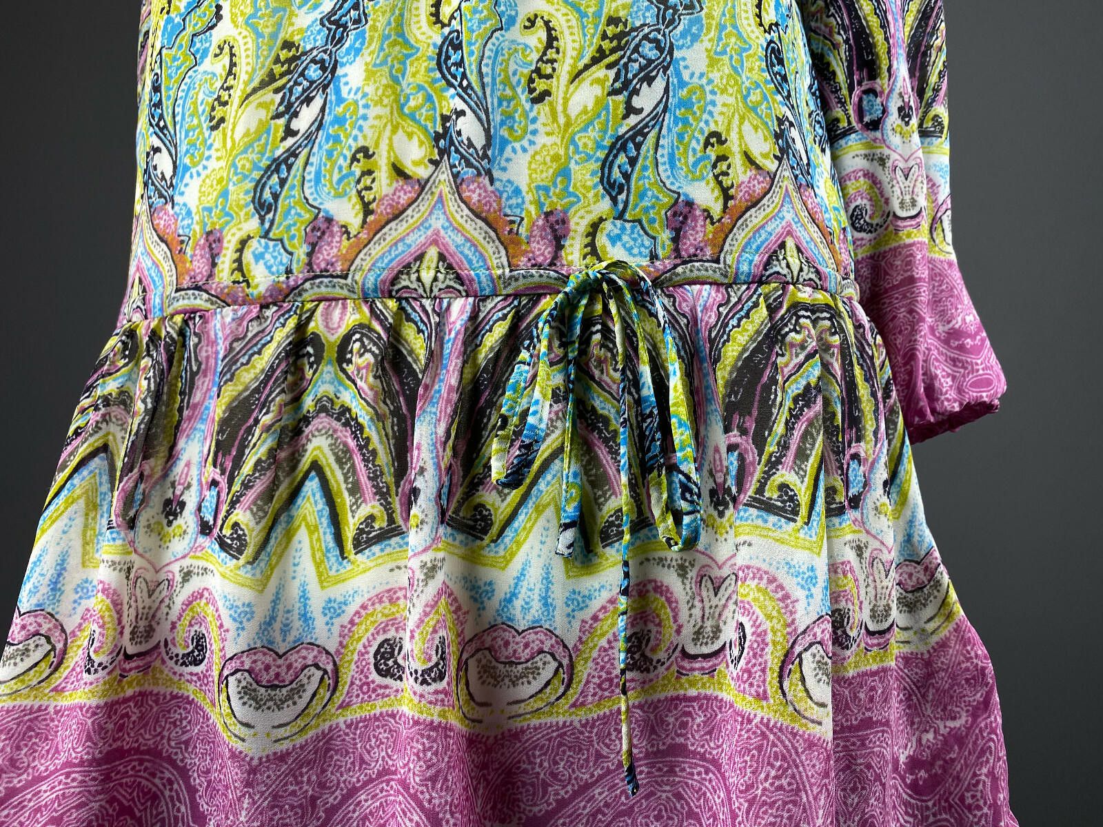 Melvin & Hamilton Ladies Malvin Multicolor Floral Belted Tunic Dress Size 38 Size M / US 6-8 / IT 42-44 - 3 Thumbnail