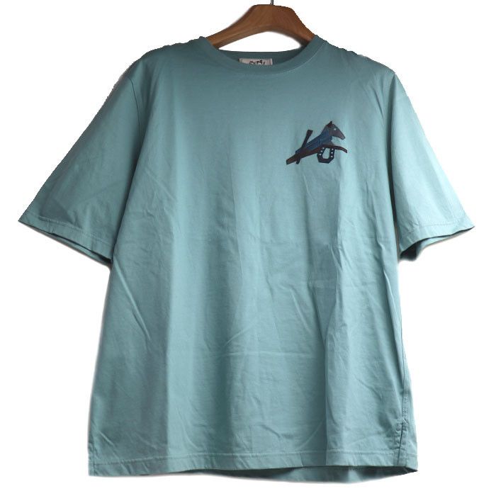 Hermes Hermes Hermès Puzzle Equestre Cotton Leather T-shirt S Leather T-Shirts DUTY FREE for USA Size ONE SIZE - 1 Thumbnail