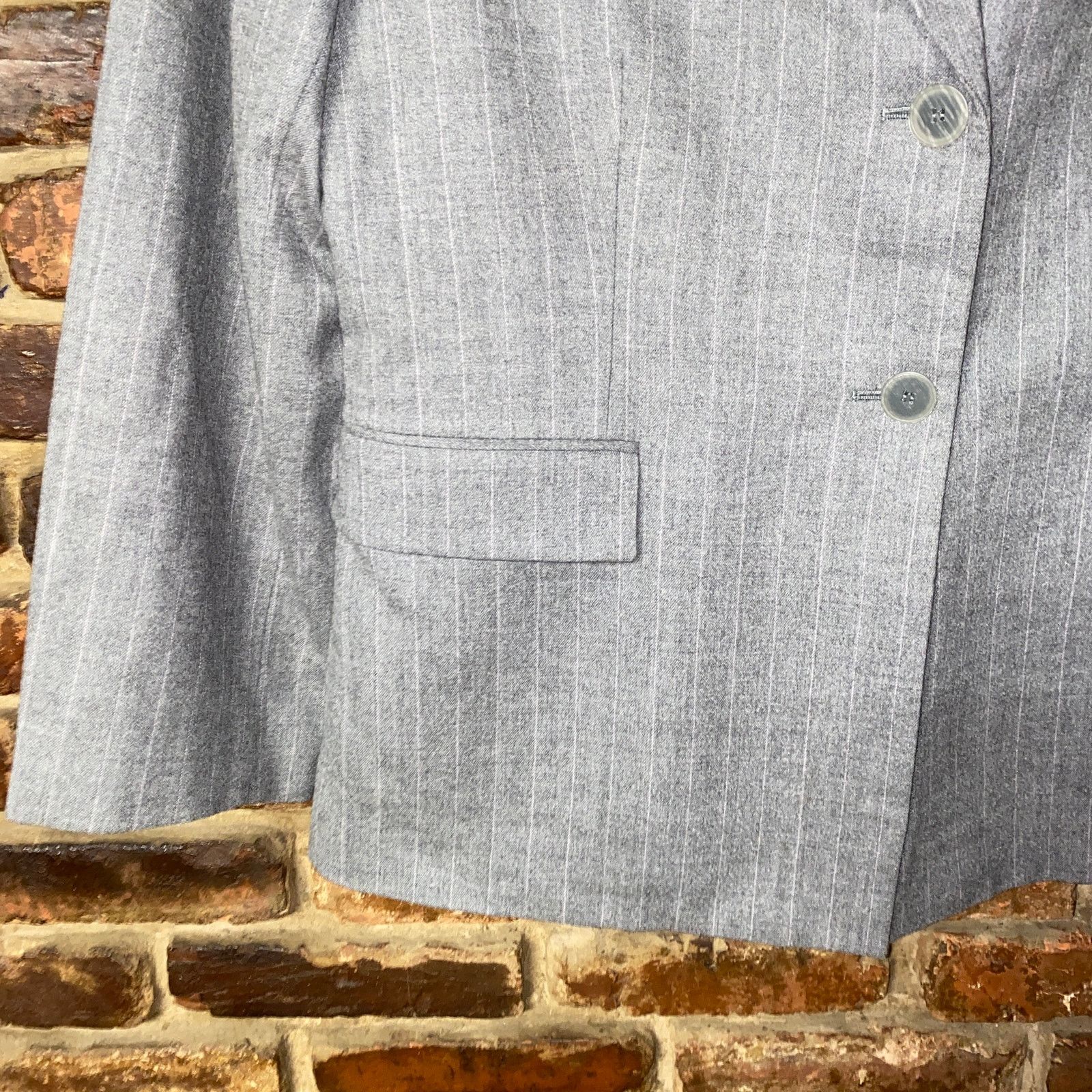Other Tahari Arthur S Levine Gray Wool 2-Button Blazer Jacket 18 Size XXL / US 16-18 / IT 52-54 - 3 Thumbnail