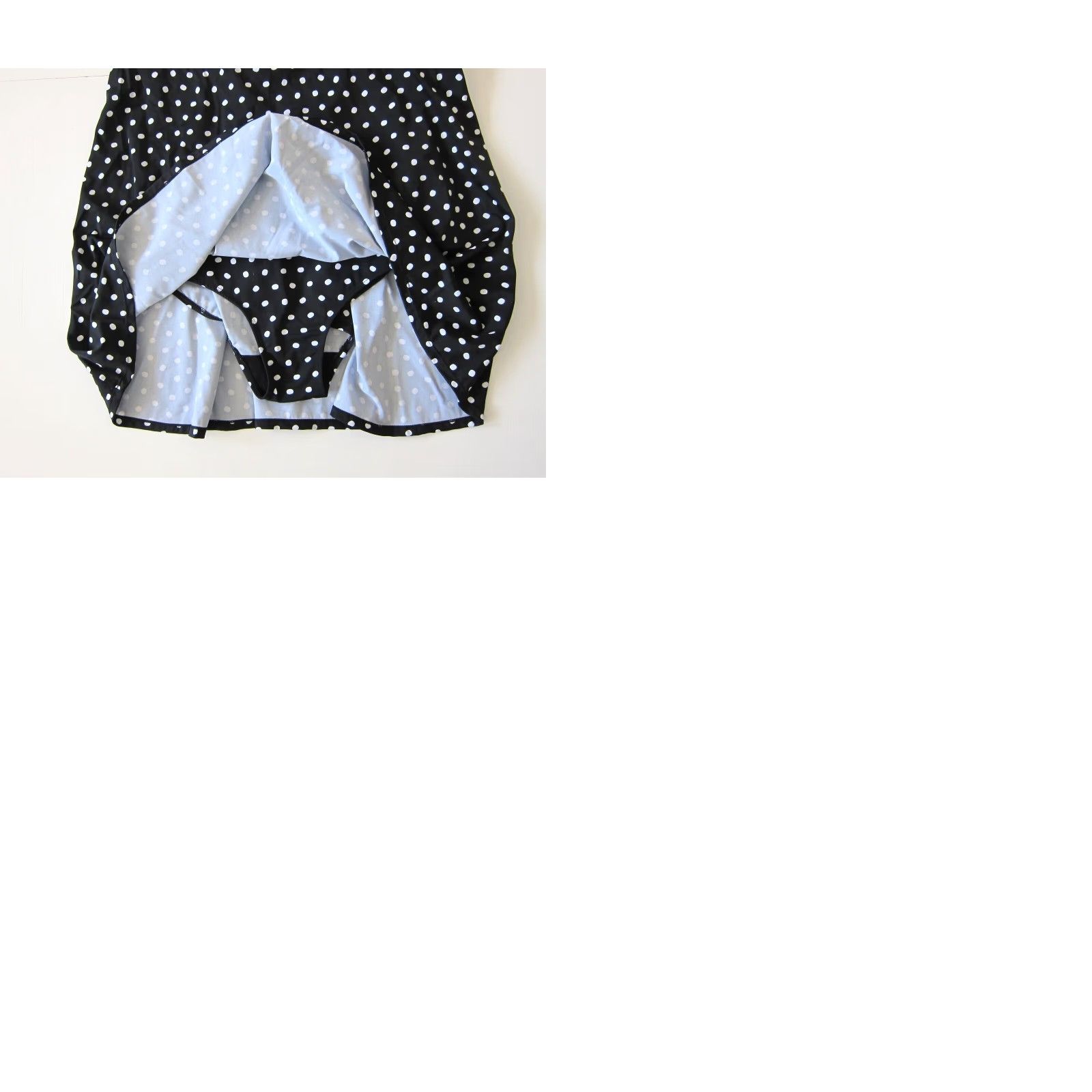 Vintage VINTAGE Roaman's Black White Polka Dot Built in Bra Slimming Swimsuit Dress Women 22W Size 3XL / US 20-22 - 9 Thumbnail