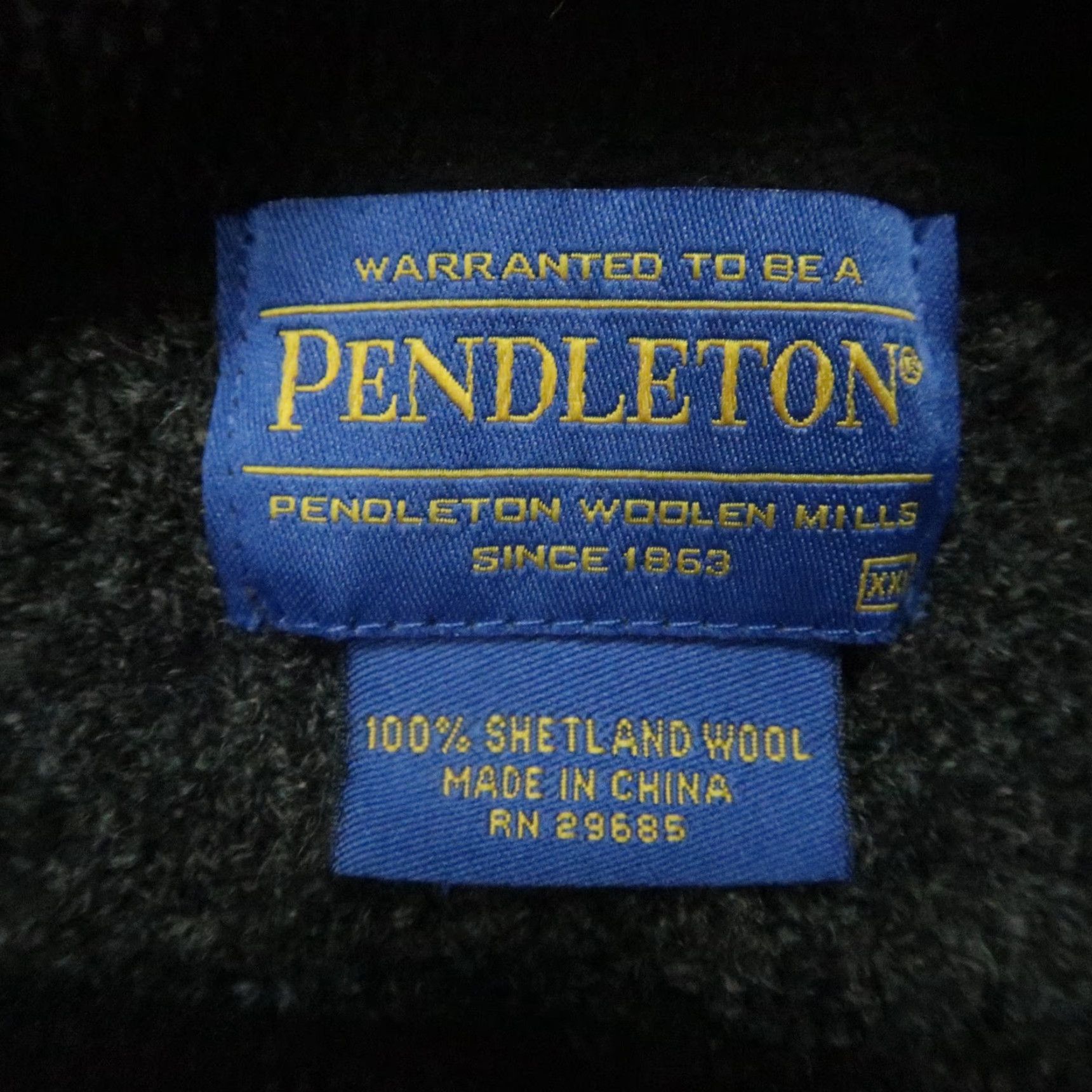 Pendleton Pendleton Sweater Mens 2XL Charcoal Gray Wool Full Zip Pockets Knit Shirt Sweater 2XL Mens Size US XXL / EU 58 / 5 - 3 Thumbnail