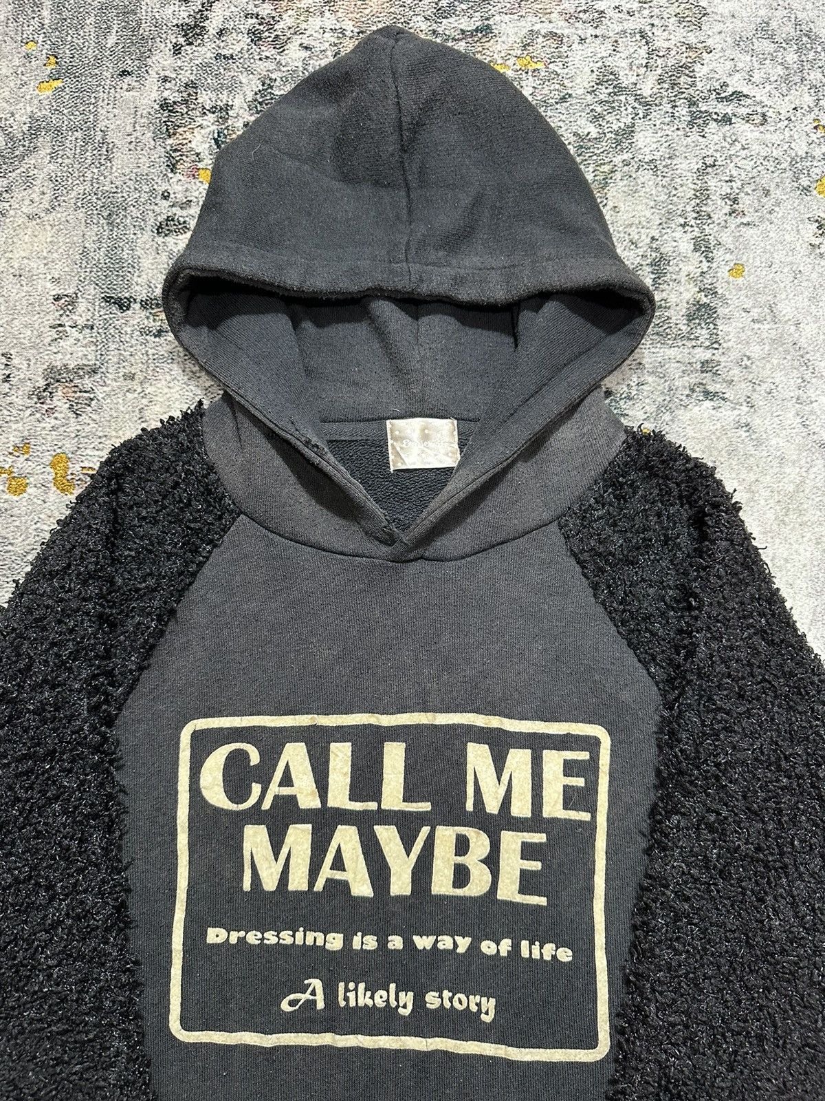 Faded Glory SICK FADED MOHAIR HOODIE CALL ME MAYBE VUJADE PUNK STYLE Size US M / EU 48-50 / 2 - 2 Thumbnail