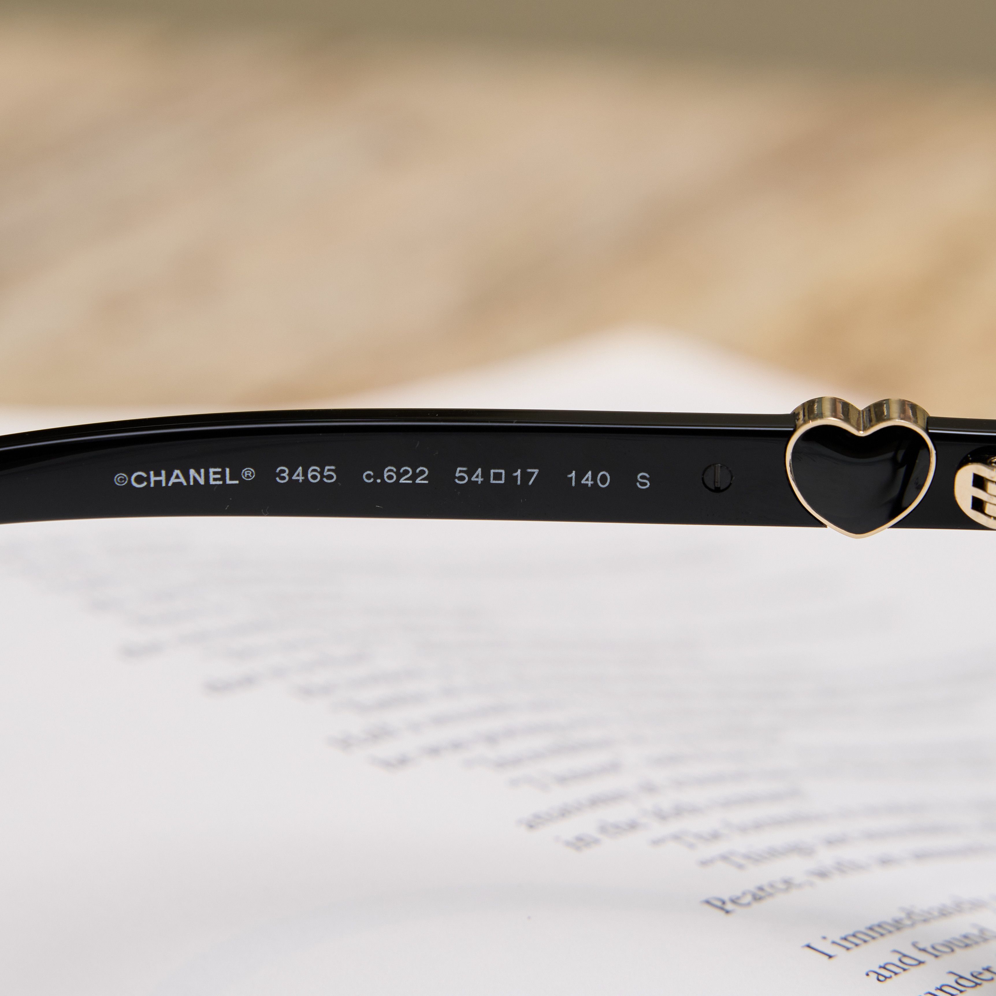 Chanel CHANEL 0CH3465 C622 Sunglasses BLACK Size ONE SIZE - 5 Thumbnail