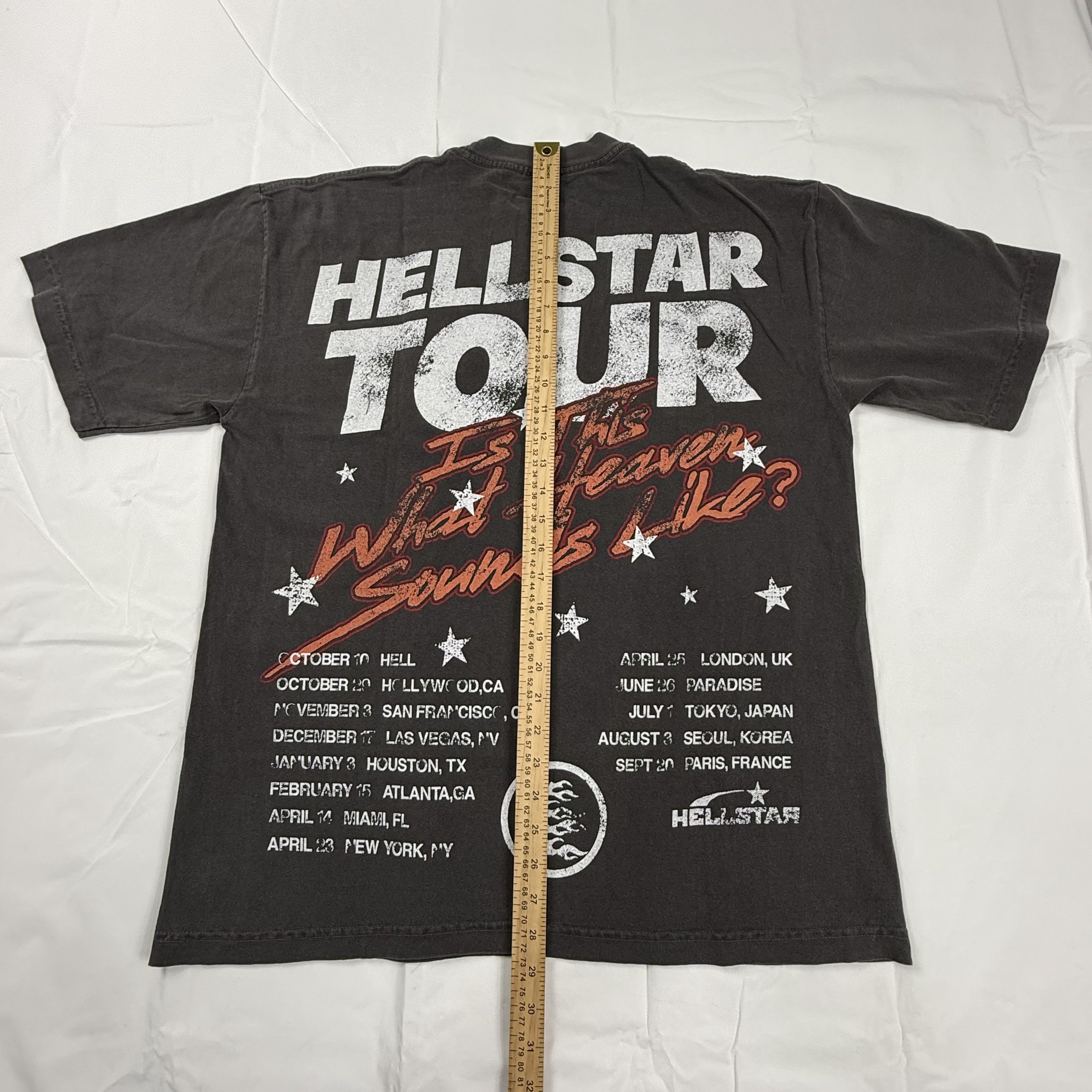 HELLSTAR Hellstar 2023 Exclusive Tour T-Shirt Faded Black Size US L / EU 52-54 / 3 - 4 Thumbnail