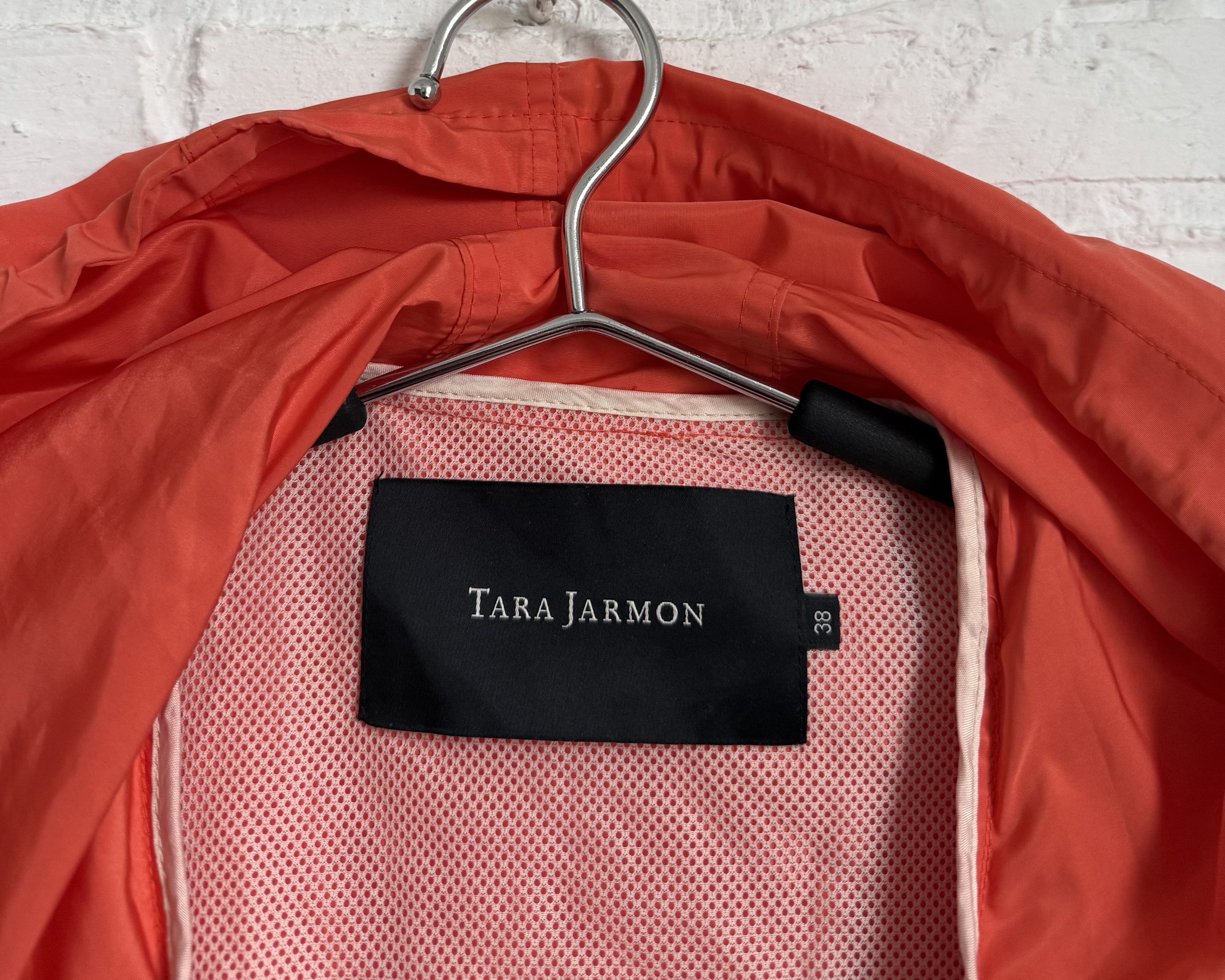 Tara Jarmon TARA JARMON Orange Hooded Parka Coat jacket Size S / US 4 / IT 40 - 2 Thumbnail