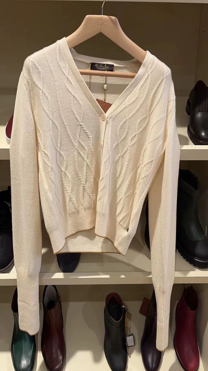 Loro Piana LORO PIANA Golden beige cashmere sweater Size S / US 4 / IT 40 - 1 Thumbnail