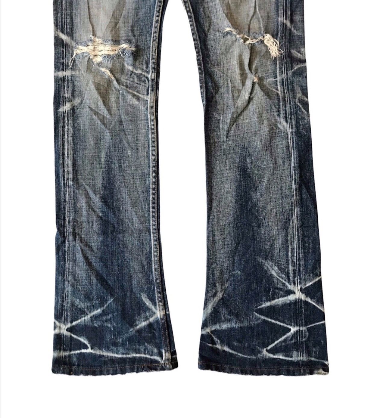 JACKROSE JACK ROSE DISTRESSED BLEACH TROUSER PANTS Size US 32 / EU 48 - 3 Thumbnail