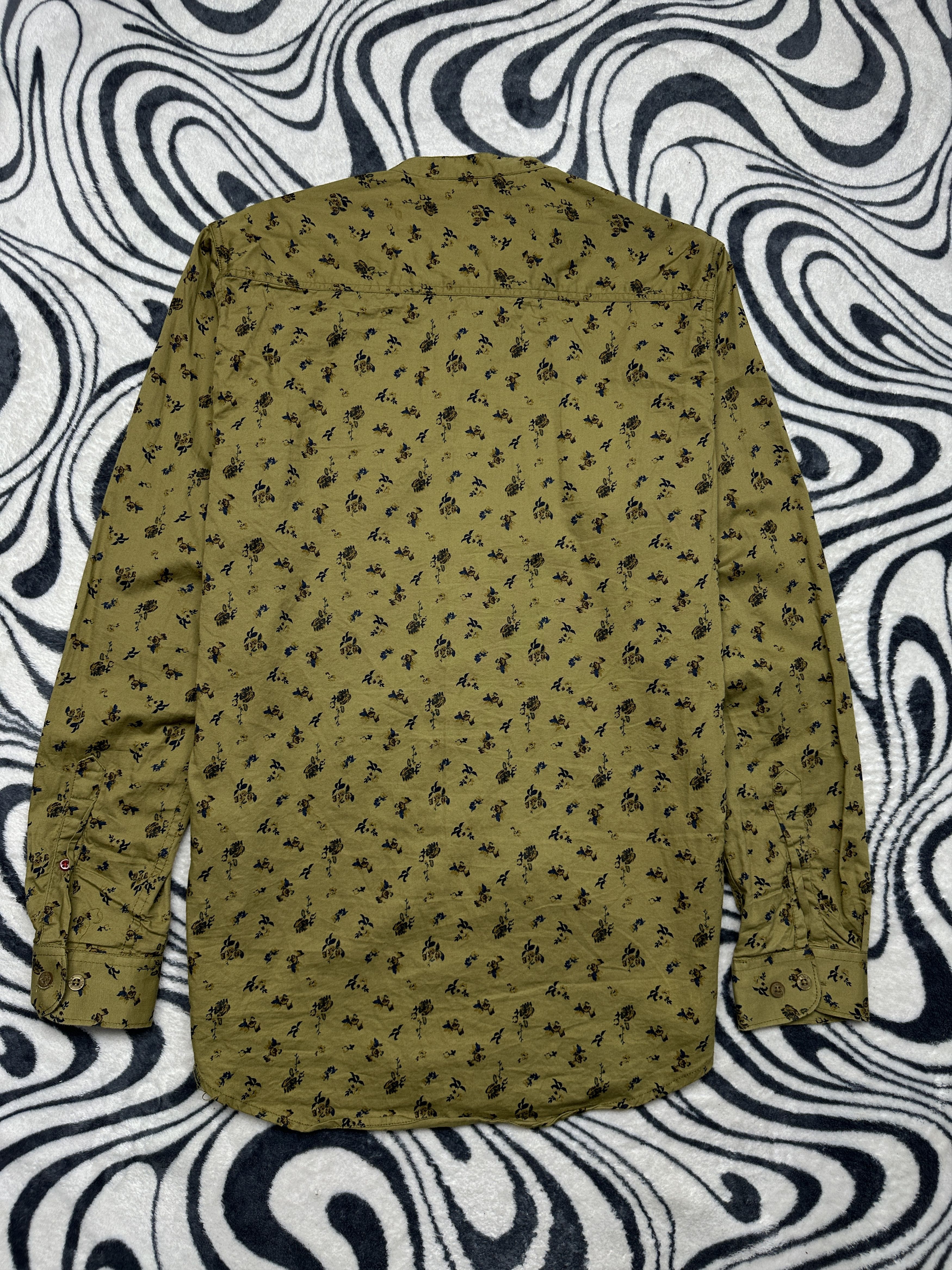 G-Star G Star Raw Floral Print Mens Collarless Shirt Size US XL / EU 56 / 4 - 6 Thumbnail