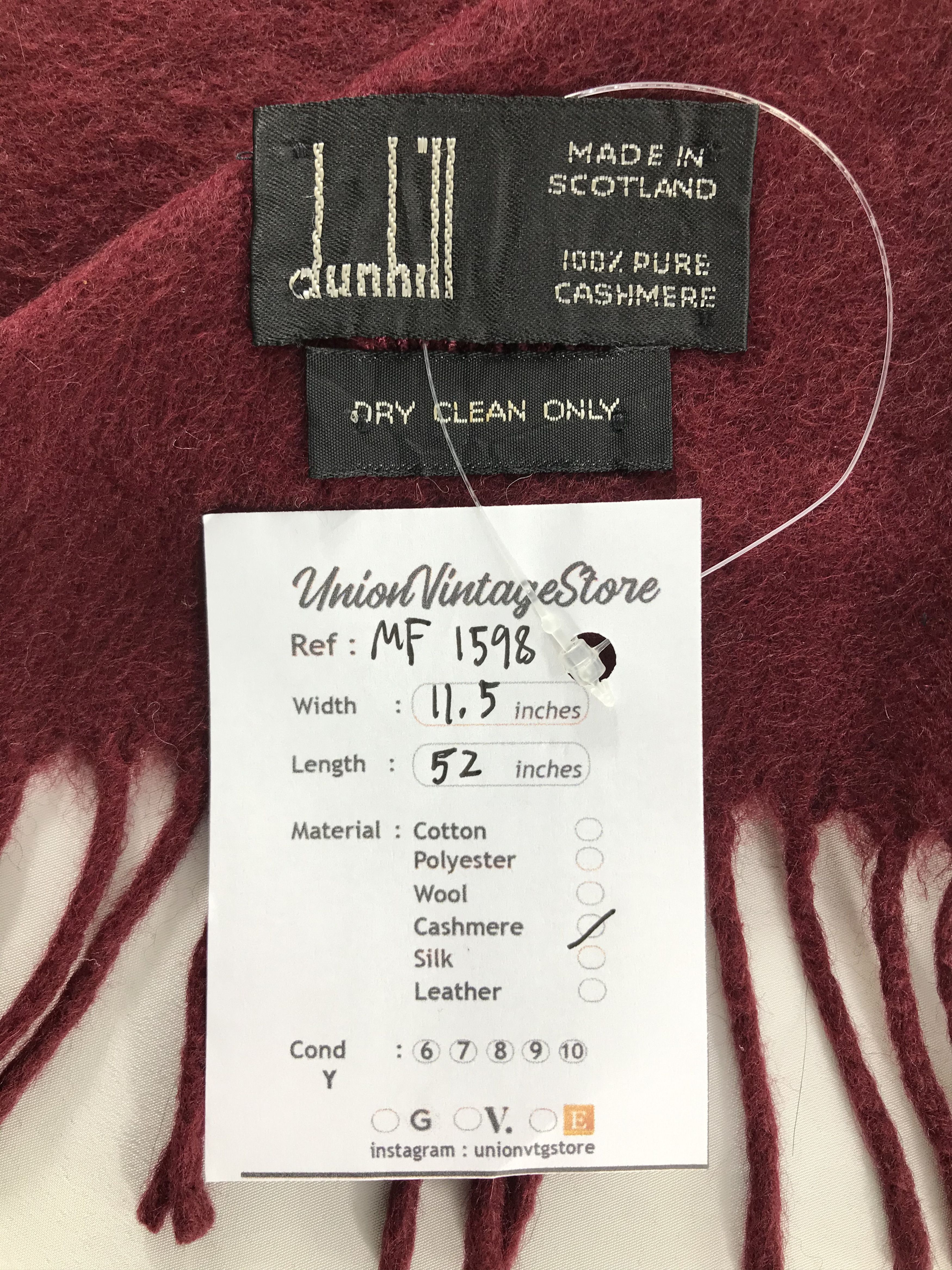 Alfred Dunhill Vintage Dunhill Lauren Scarf/Muffler/Neckwear MF1598 Size ONE SIZE - 4 Thumbnail
