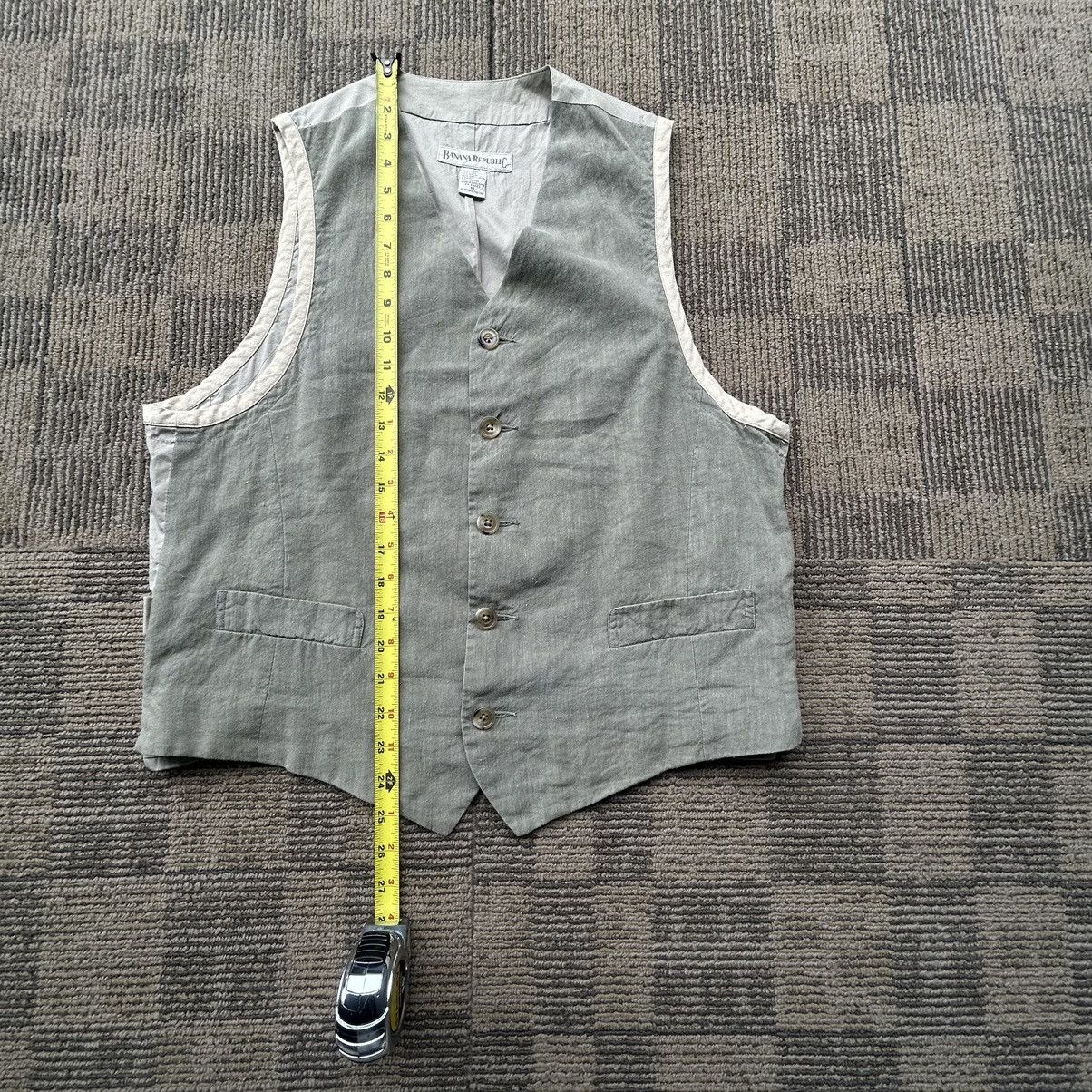 Banana Republic Banana Republic Tan Waist Coat Button-Up Vest Size US M / EU 48-50 / 2 - 3 Thumbnail