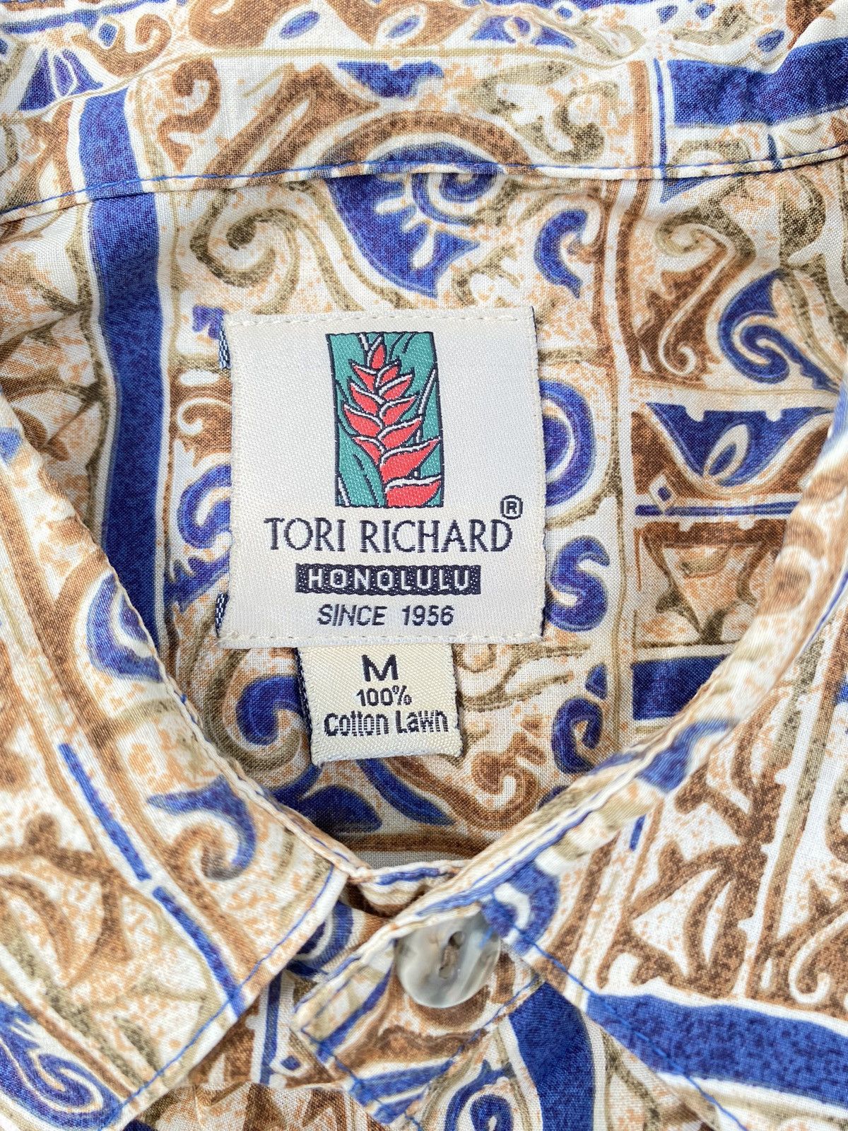 Tori Richard TORI RICHARD Hawaiian Yellow Short-Sleeve Shirt Size US M / EU 48-50 / 2 - 6 Thumbnail