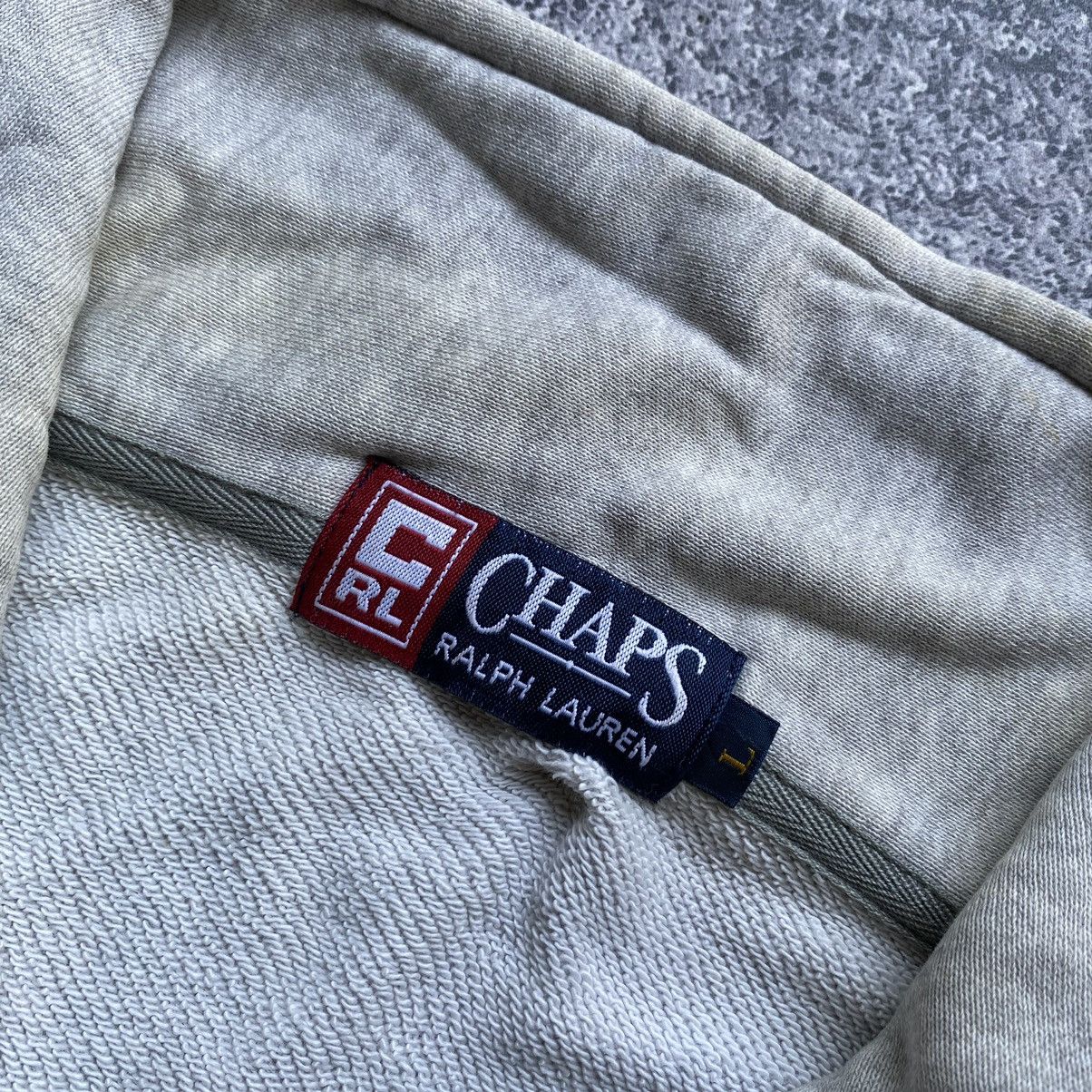 Ralph Lauren Vintage💥 CHAPS Ralph Lauren Distressed Half Sweater Size US L / EU 52-54 / 3 - 6 Thumbnail