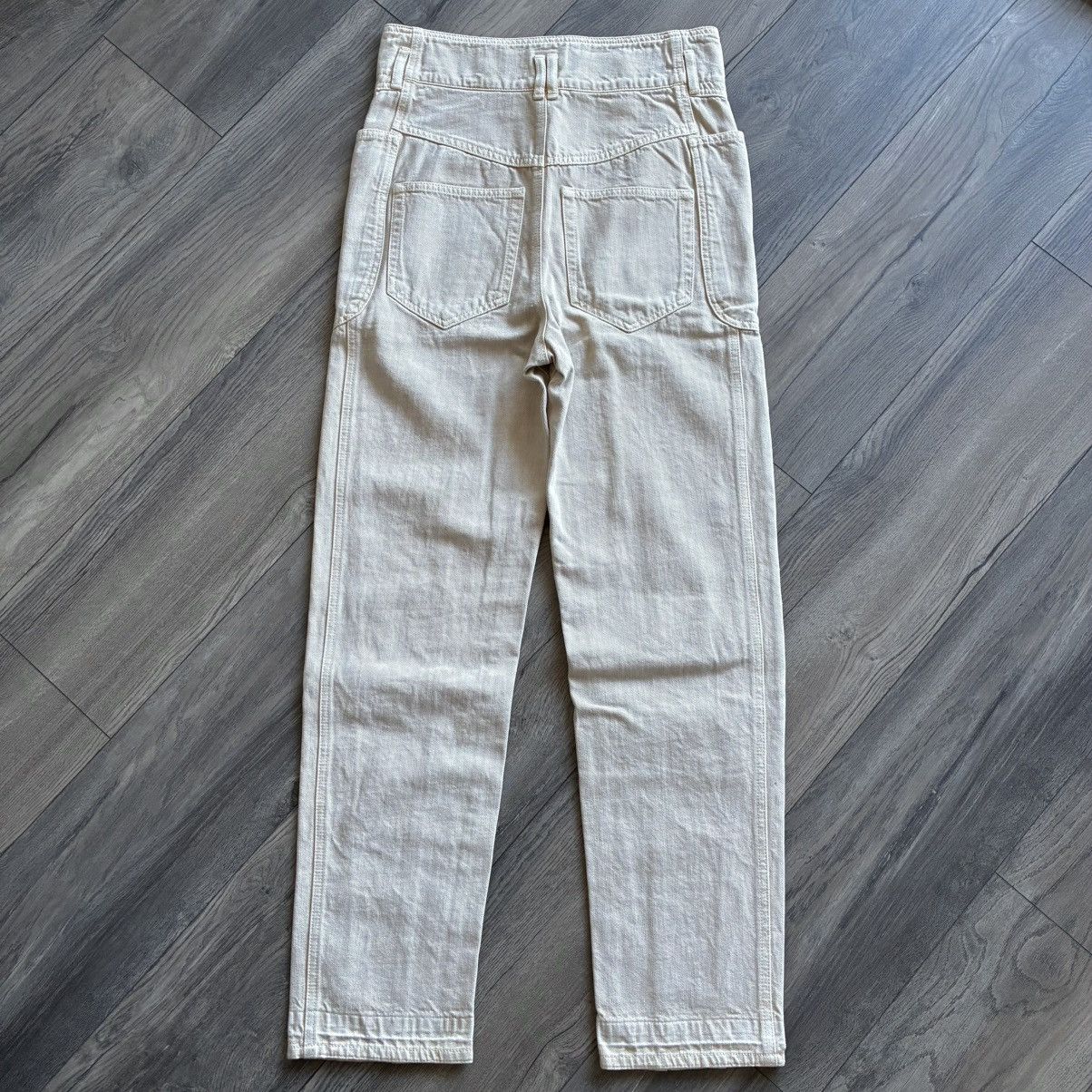 Isabel Marant Etoile Isabel Marant ÉTOILE Tess Boyfriend Beige Denim Pants Size 26" / US 2 / IT 38 - 8 Thumbnail