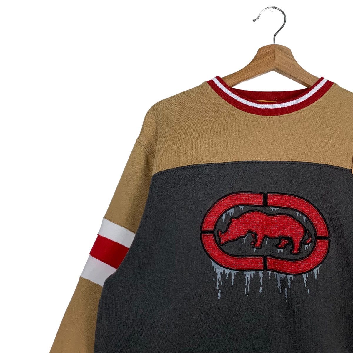 Ecko Unltd. Ecko Unltd. Big Logo Colorblock Pullover Sweater #0206-C10 Size US M / EU 48-50 / 2 - 6 Thumbnail