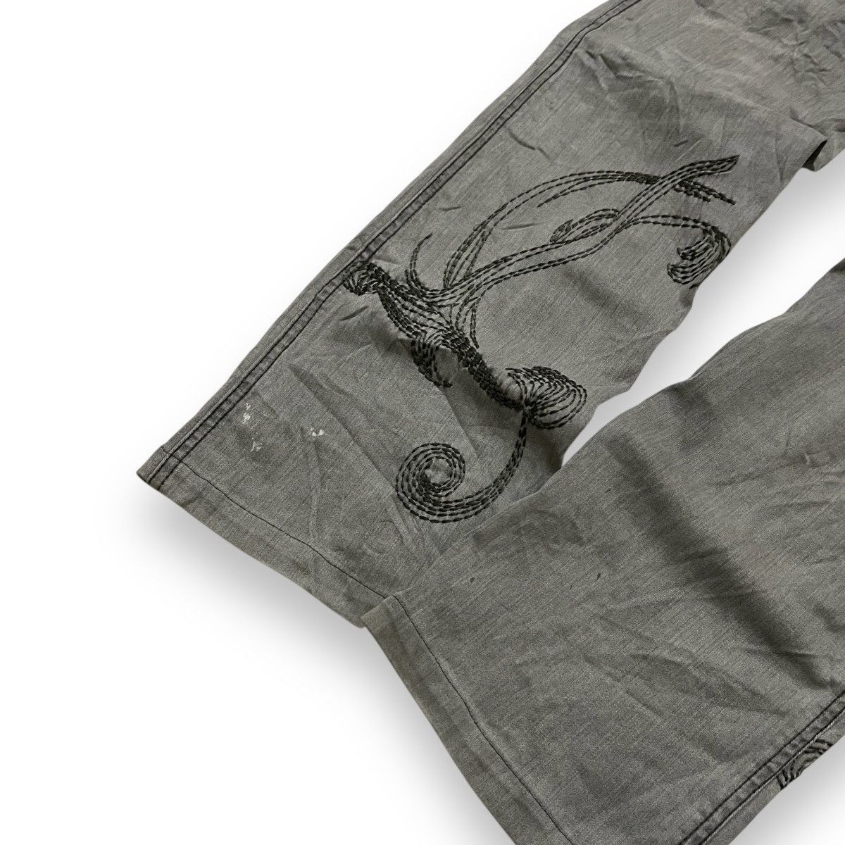 Japanese Brand FLARED HACHIYAMACHO SHIBUYAKU EMBROIDERED DRAGON (з0×40) Size US 30 / EU 46 - 14 Thumbnail