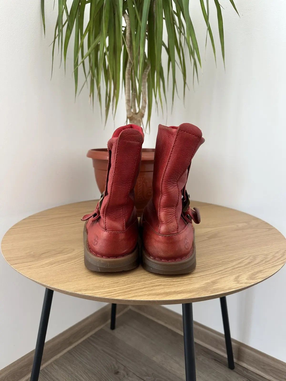 Dr. Martens Vintage Dr Martens Soft Leather Slouch Red Boots Size US 5 / EU 37 - 7 Thumbnail