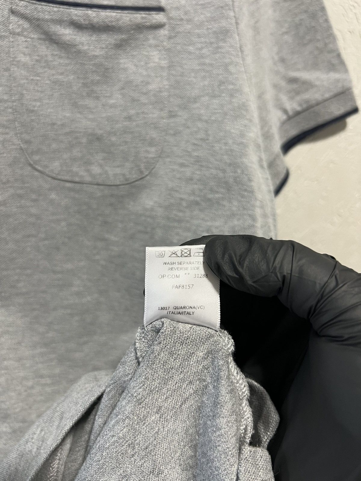 Loro Piana Polo T-shirt Old money Gray Luxury