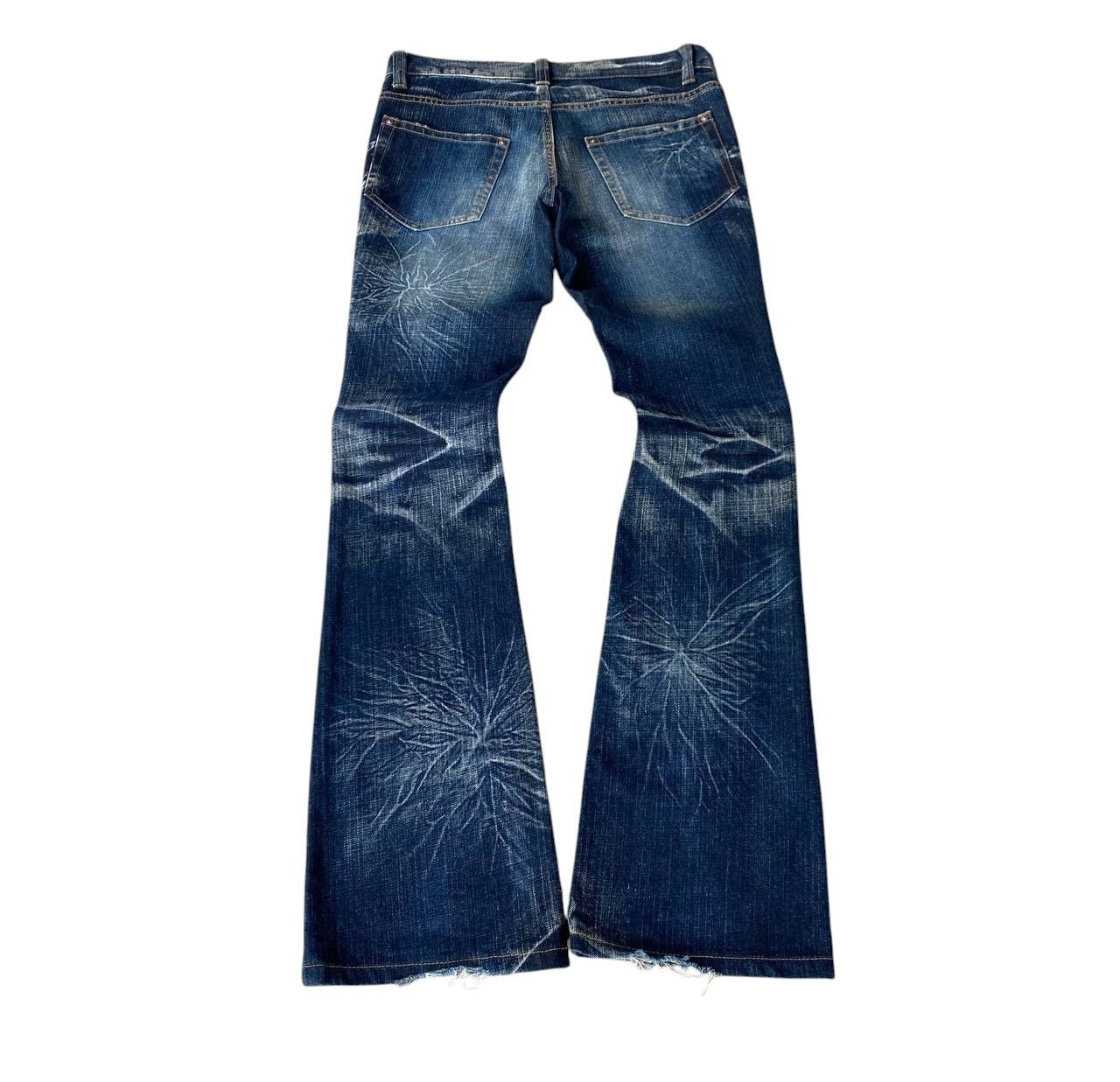 Japanese Brand FLARED STARBURST WASH BY MODERN LOVERS RUSTY GHOSTCLAW MARK Size US 28 / EU 44 - 10 Thumbnail