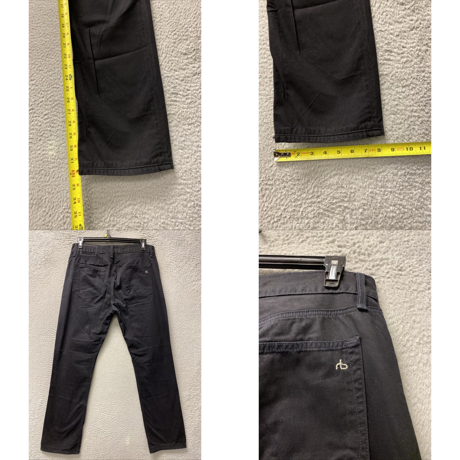 Rag & Bone Rag & Bone Jeans Men’s Size 33x32 Black Slim Fit / 0257 Size US 33 - 8 Thumbnail