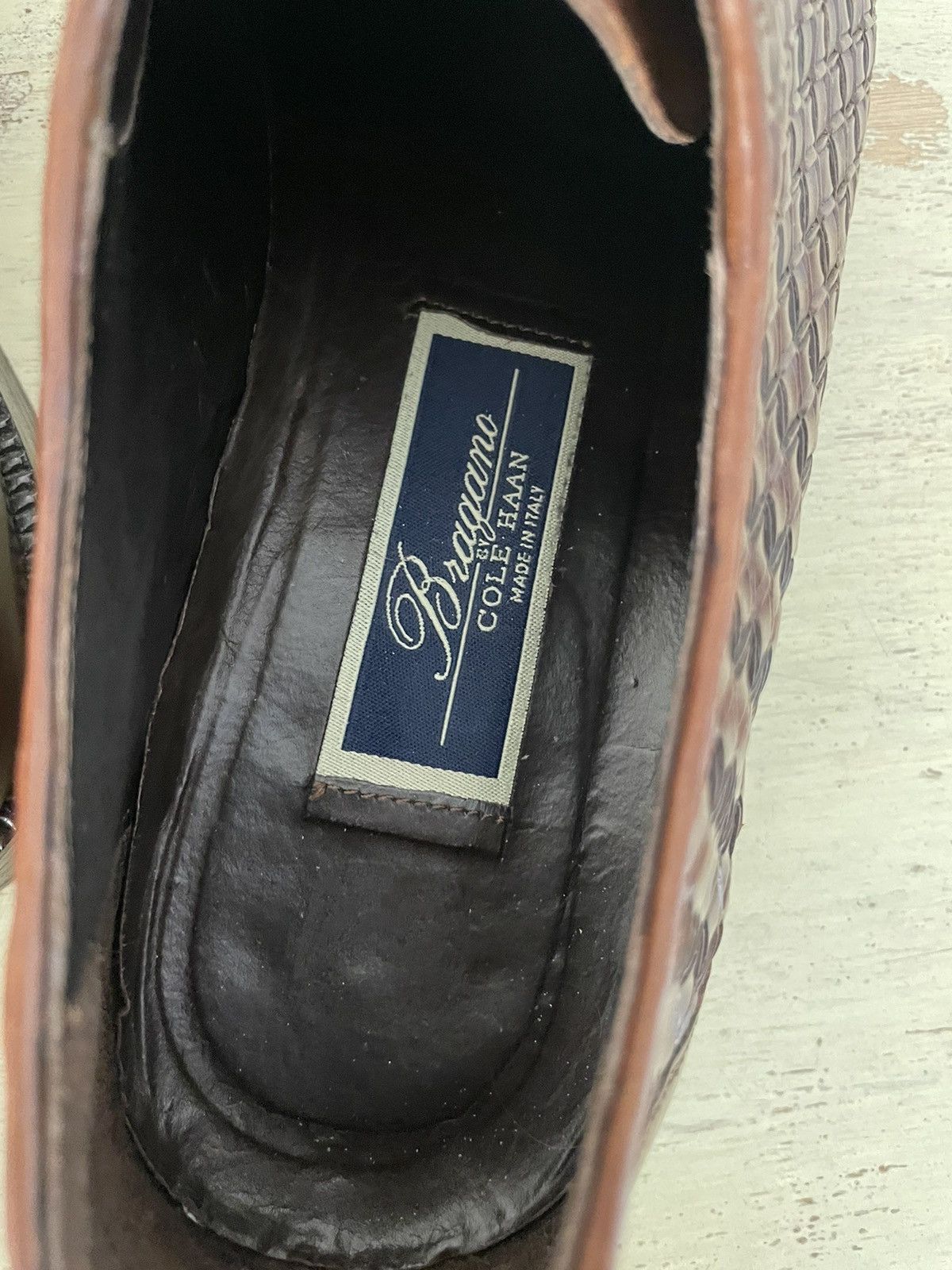 Bragano × Cole Haan Woven Leather Cap Toe Oxfords Size US 11 / EU 44 - 6 Thumbnail