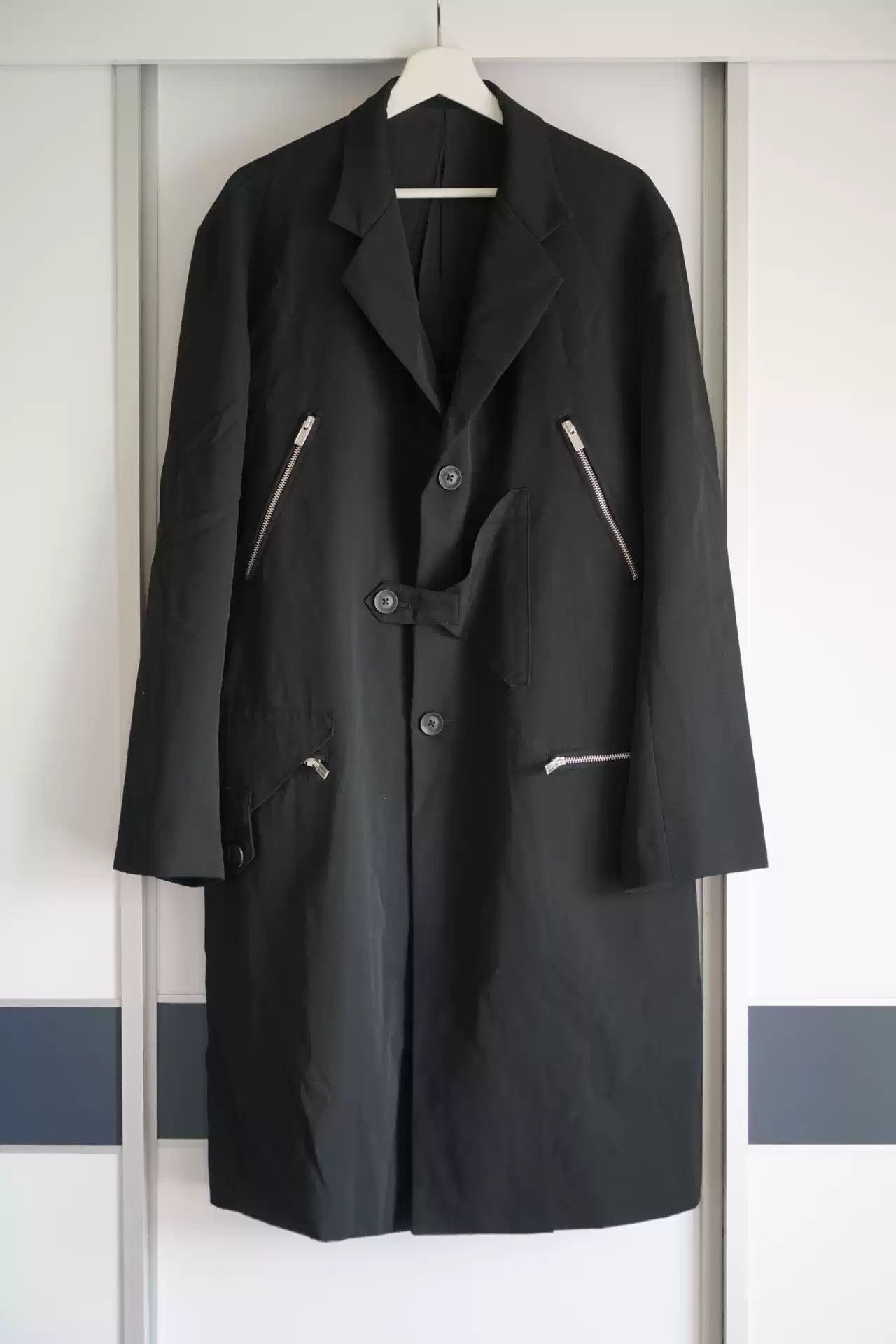 Yohji Yamamoto 19aw Multi-pocket Zipper Coat