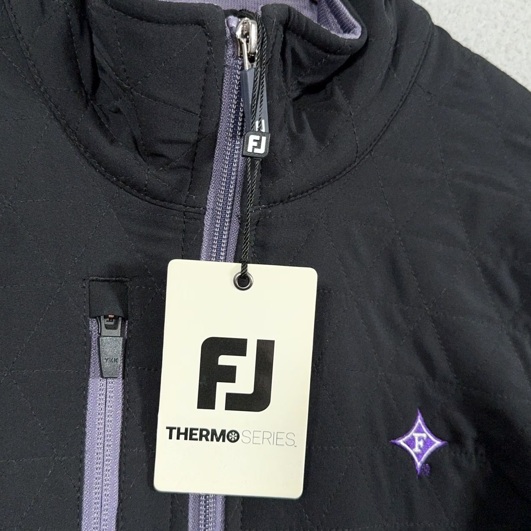 Footjoy FootJoy ThermoSeries Hybrid Midlayer Jacket Mens Medium Purple Full Zip Golf Size US M / EU 48-50 / 2 - 5 Thumbnail