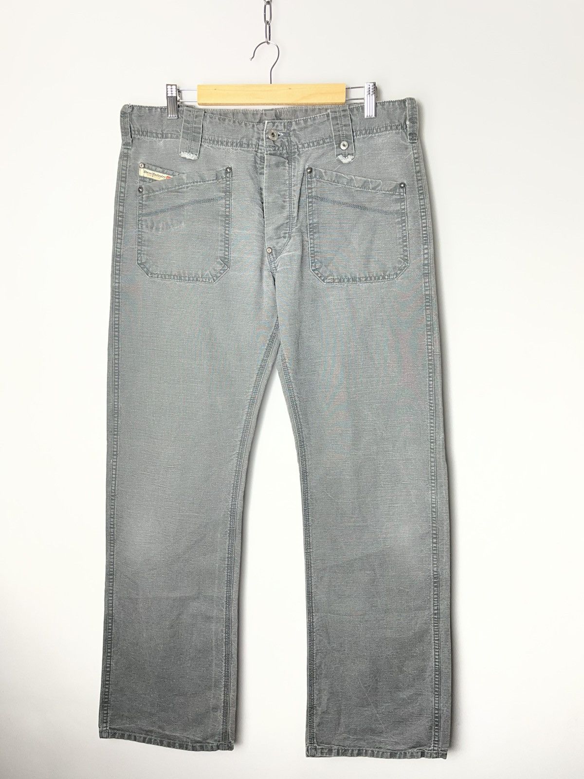 Diesel RARE Vintage 2000’s Diesel Cotton-Linen Jeans Size US 33 - 1 Thumbnail