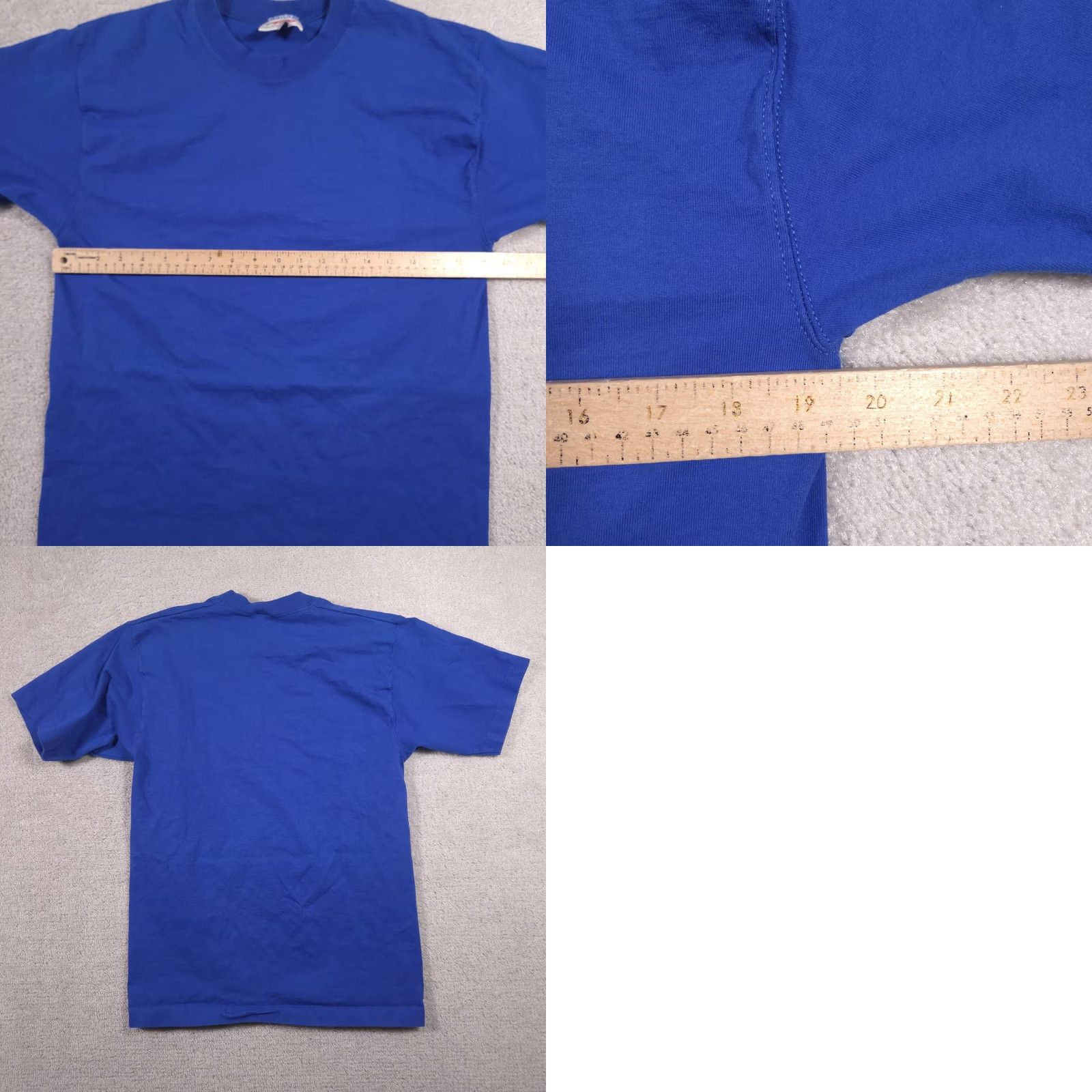 Wilson VINTAGE Wilson Shirt Mens Medium Blue Blank Crewneck Tee Made USA Cotton 90s Size US M / EU 48-50 / 2 - 8 Thumbnail