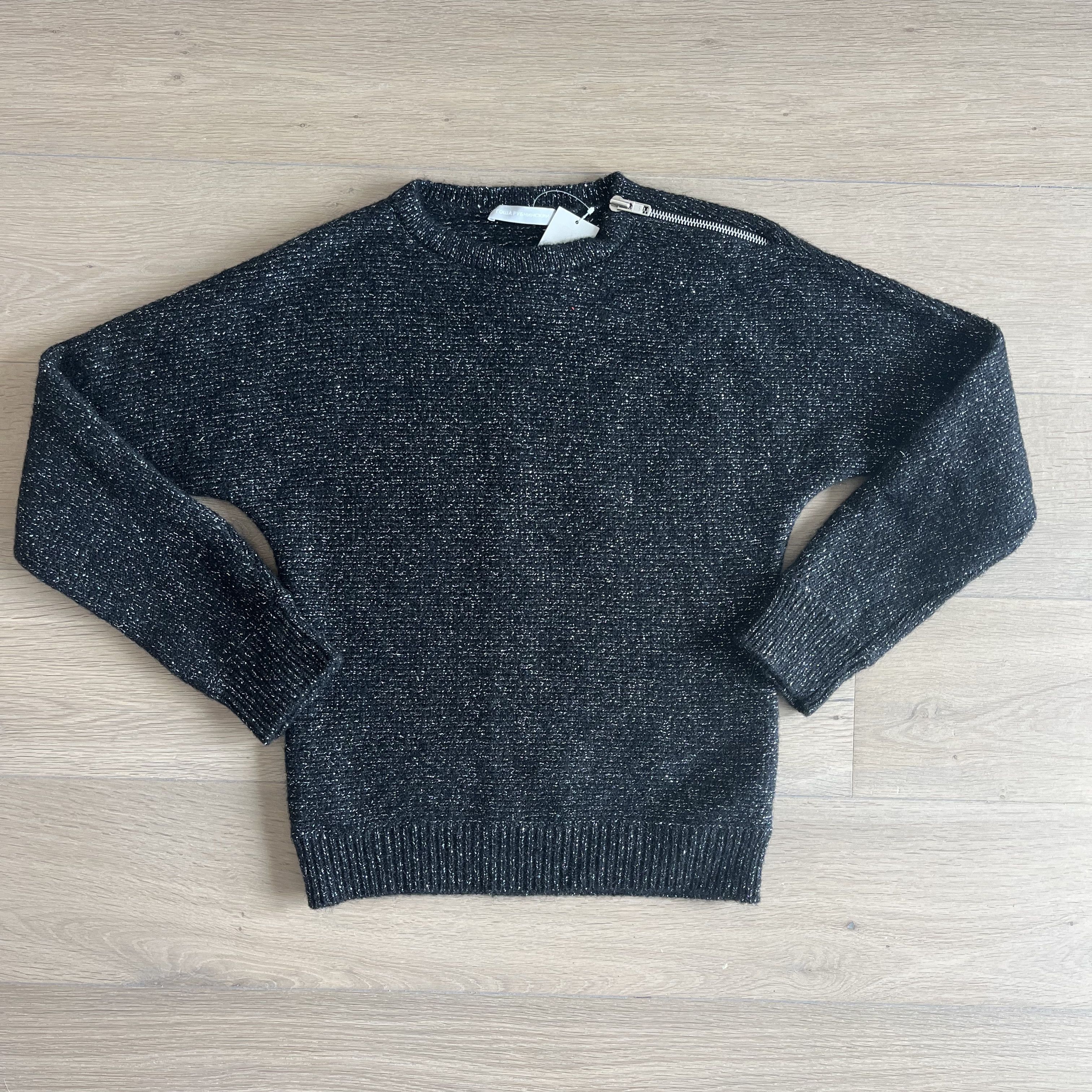 image of Gosha Rubchinskiy Sparkly Black Mohair Jumper, Men's (Size Small)