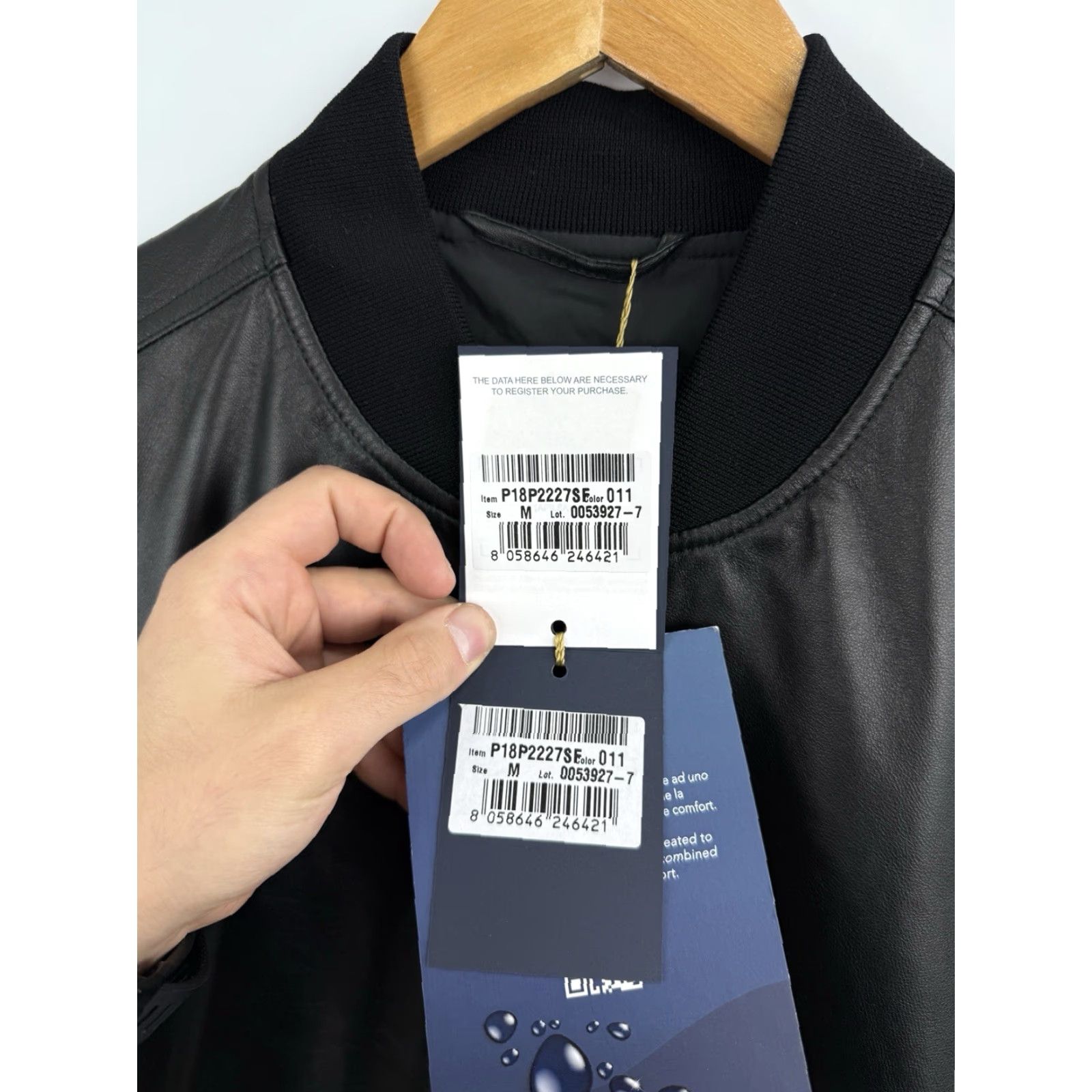 Paul & Shark VINTAGE Paul & Shark Aqua Leather Jacket Water Repellent Leather Jacket Mens M Black Size US M / EU 48-50 / 2 - 7 Thumbnail