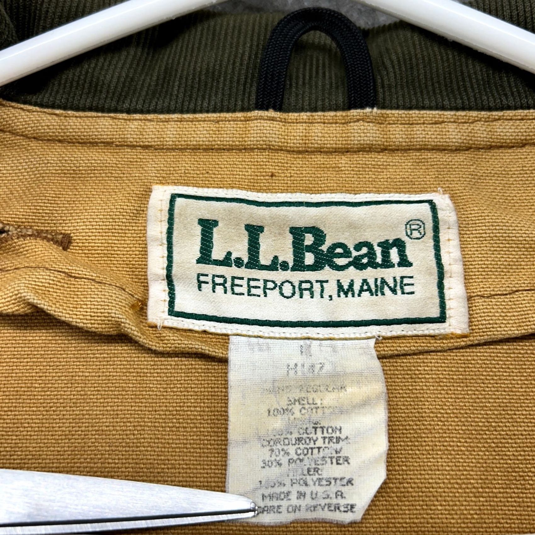 Vintage VINTAGE L.L. Bean Jacket Mens M Brown Canvas Cotton USA 70s 80s Chore Barn Coat Parka Size US M / EU 48-50 / 2 - 6 Thumbnail