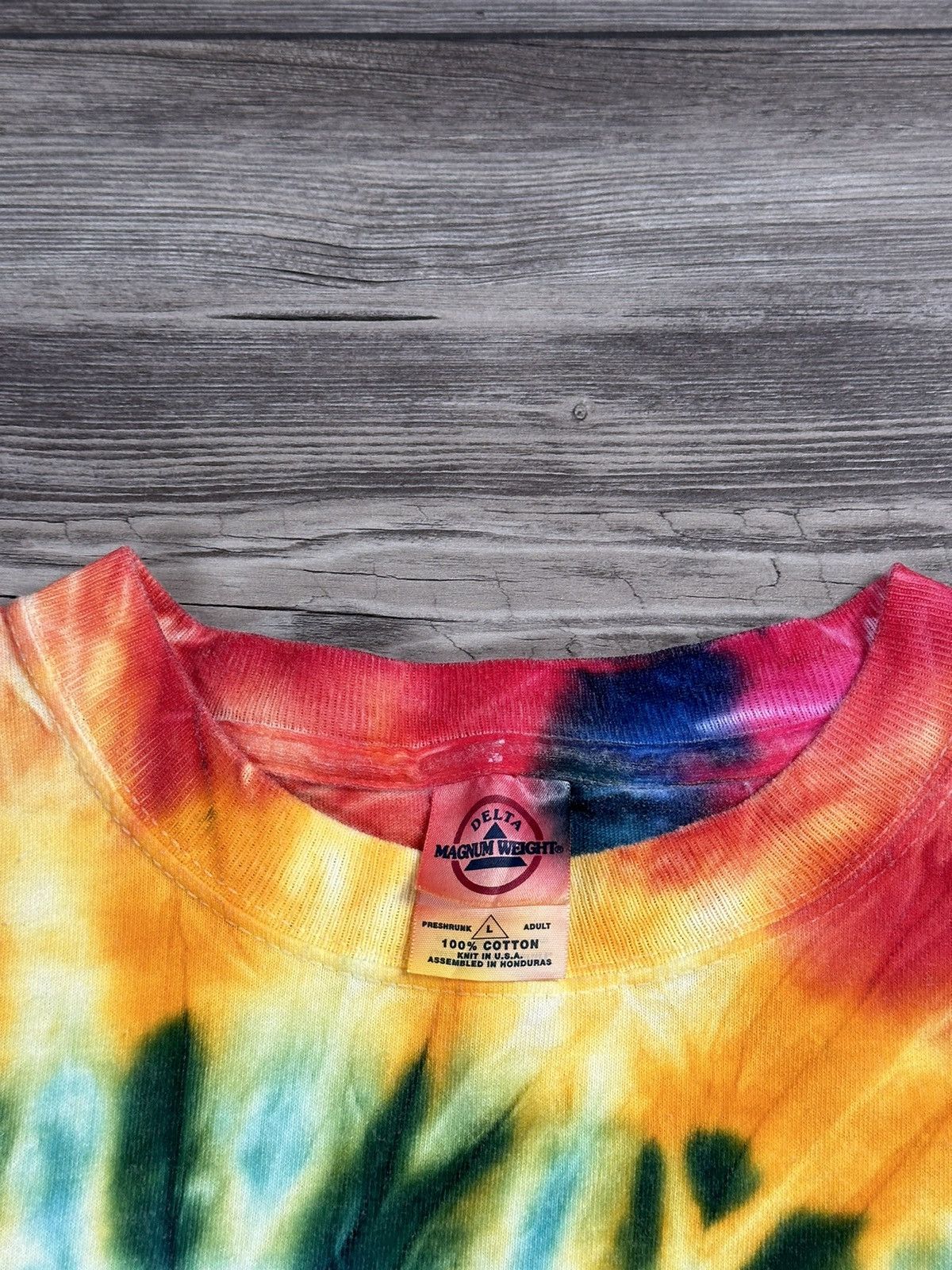 Delta × Vintage Vintage Y2K Tie Dye Piggly Wiggly T Shirt Size US L / EU 52-54 / 3 - 4 Thumbnail