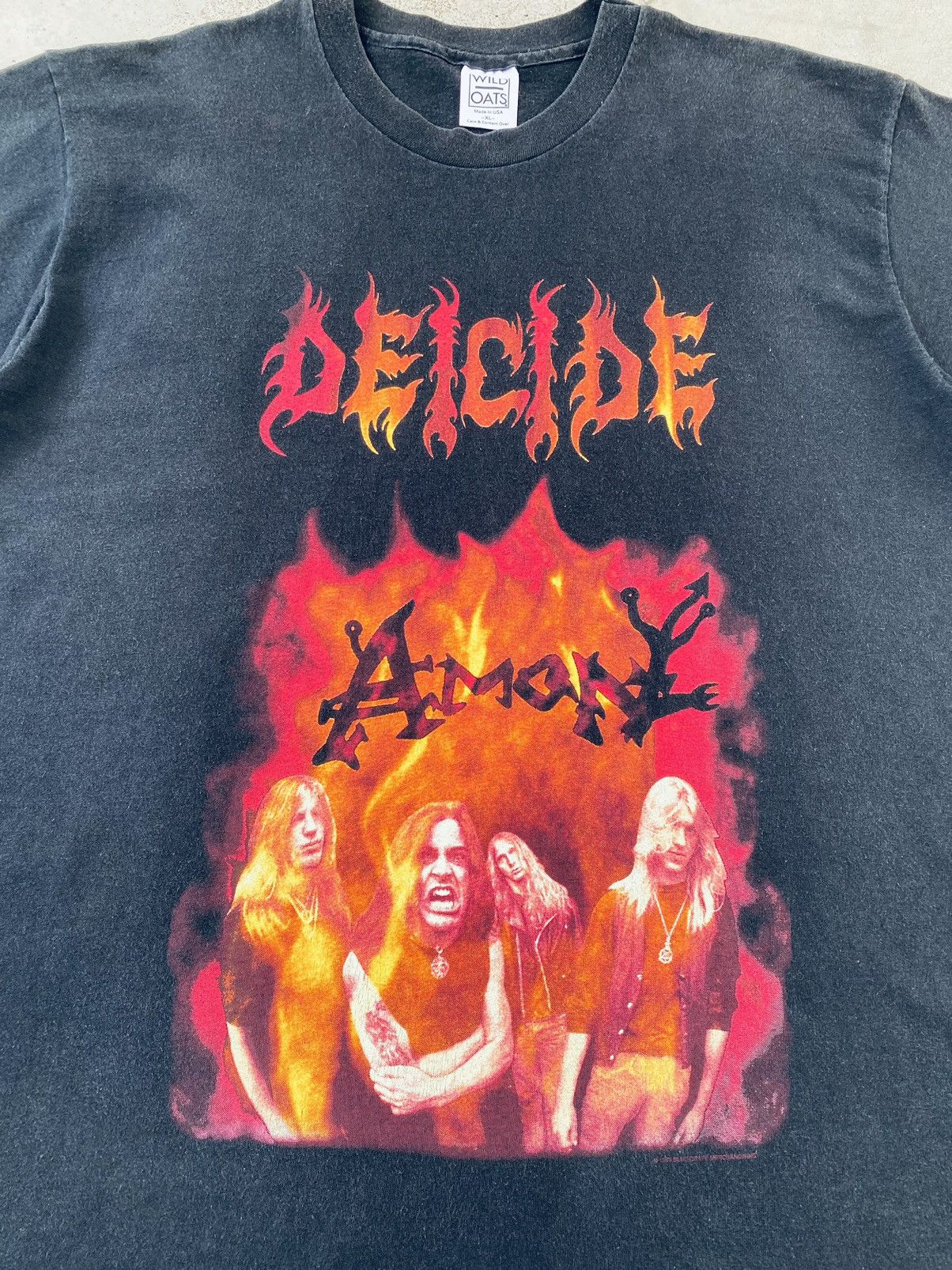 Band Tees True Vintage 90s Deicide Amon Death Metal Band Tees Size US XL / EU 56 / 4 - 3 Thumbnail