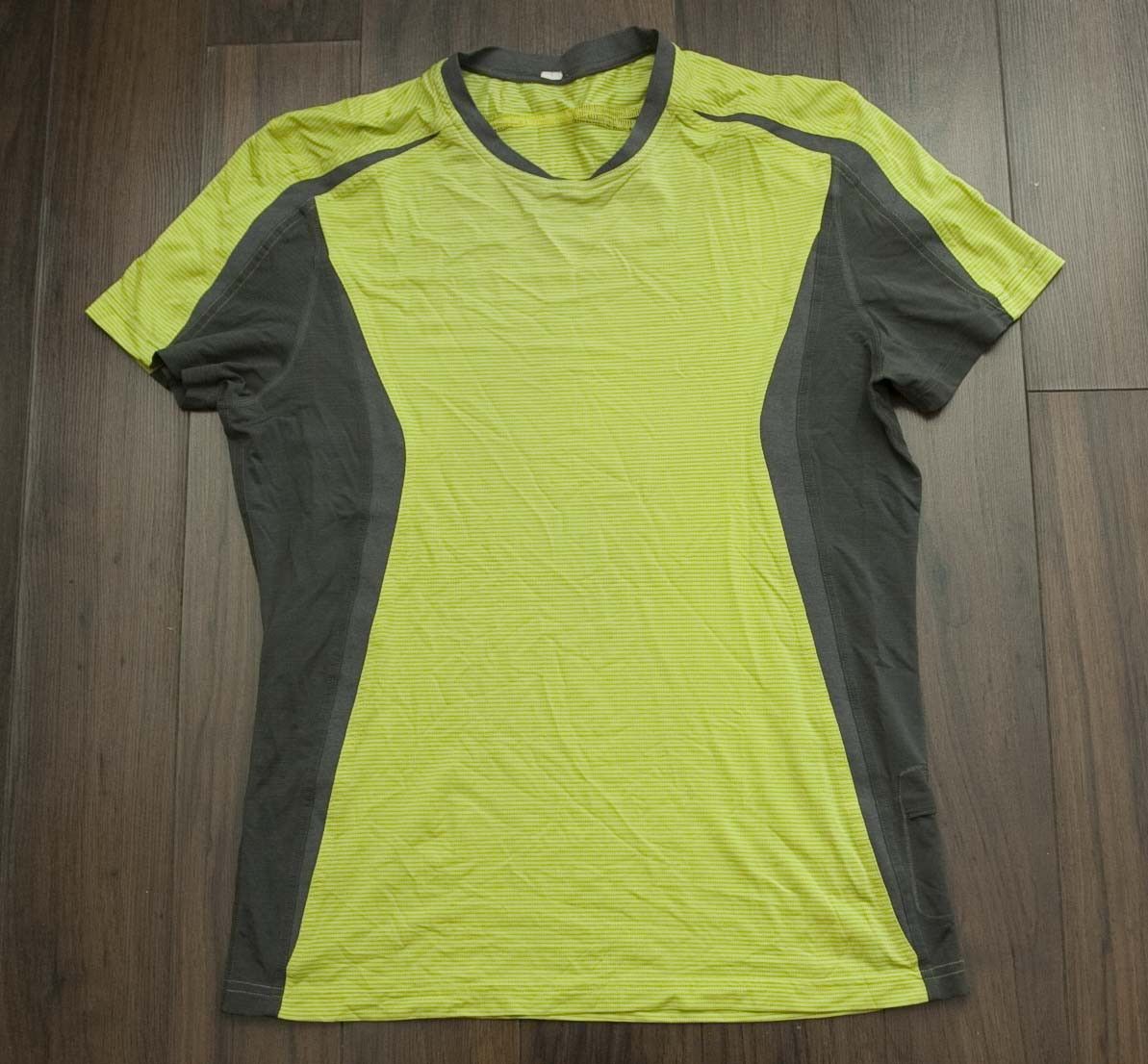 Lululemon Lululemon Active T Shirt Men Size M Yellow/Gray Size US M / EU 48-50 / 2 - 1 Thumbnail