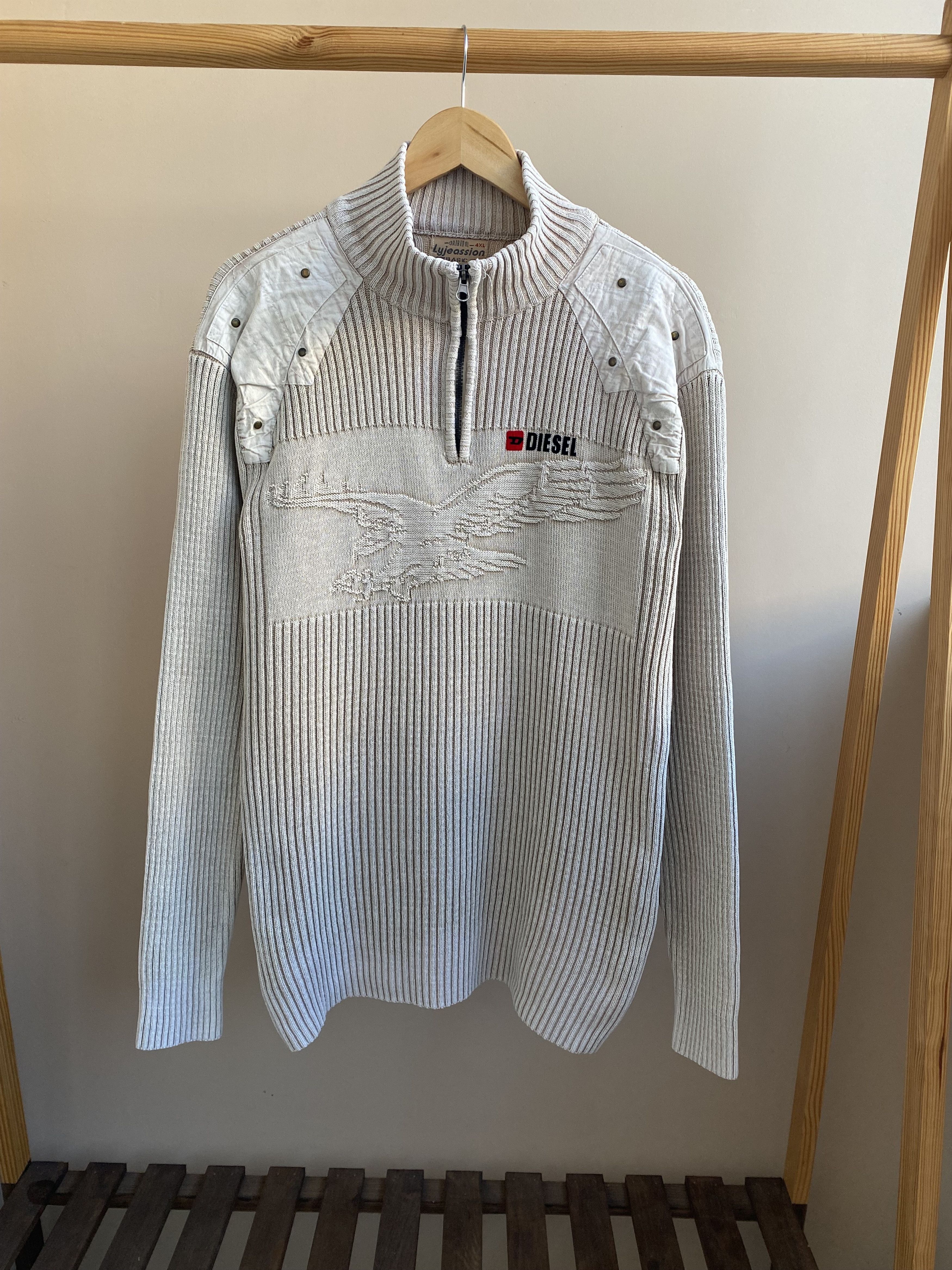 Hysteric Glamour × If Six Was Nine Very rare vintage y2k eagle avant-garde Diesel style sweater Size US XXL / EU 58 / 5 - 1 Thumbnail