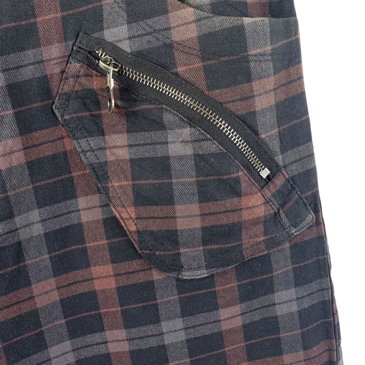 Japanese Brand × PPFM PPFM Curve multipocket checkered punk design jeans Size US 33 - 9 Thumbnail