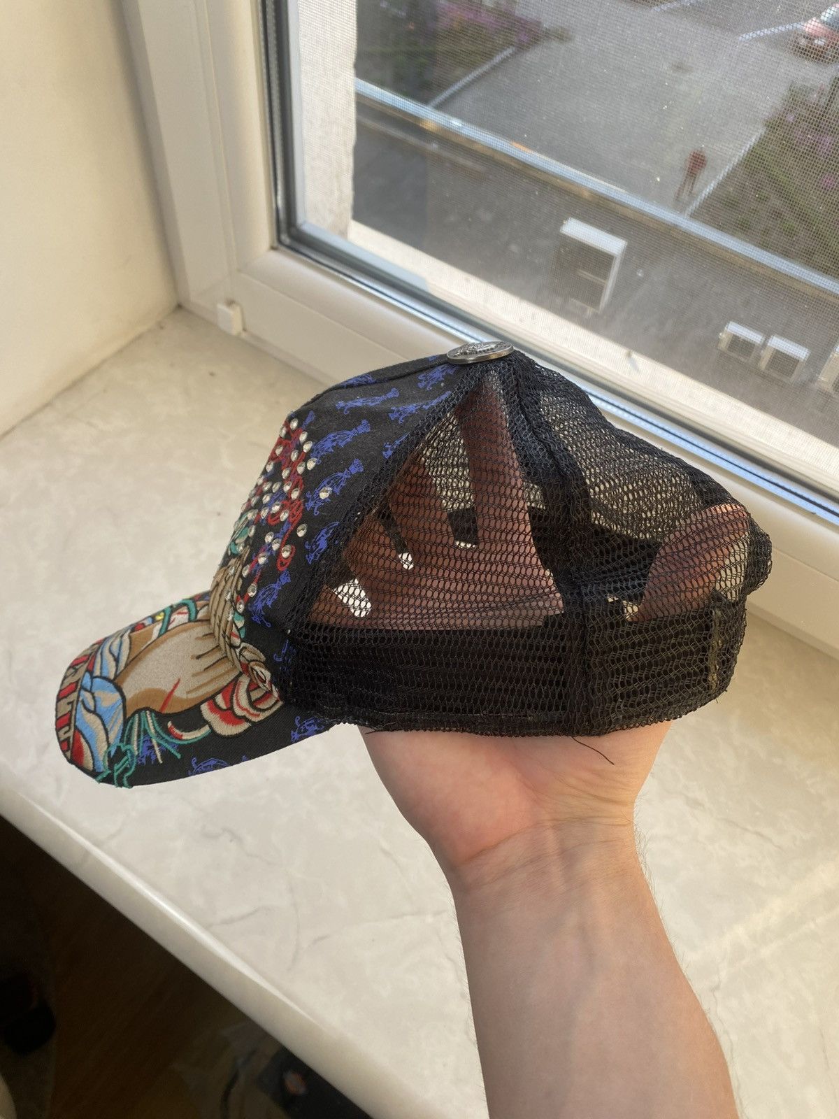 Christian Audigier 🔥 Christian Audigier Ed Hardy Skull Y2K Hat Cap Affliction Size ONE SIZE - 3 Thumbnail
